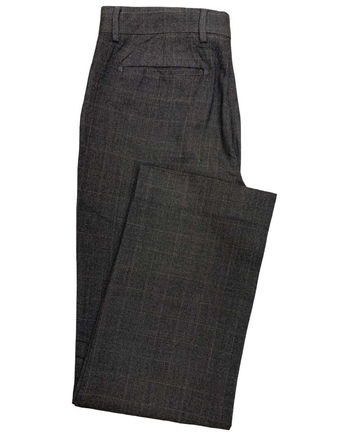 Banana Republic Dark Gray Plaid Dress Trousers