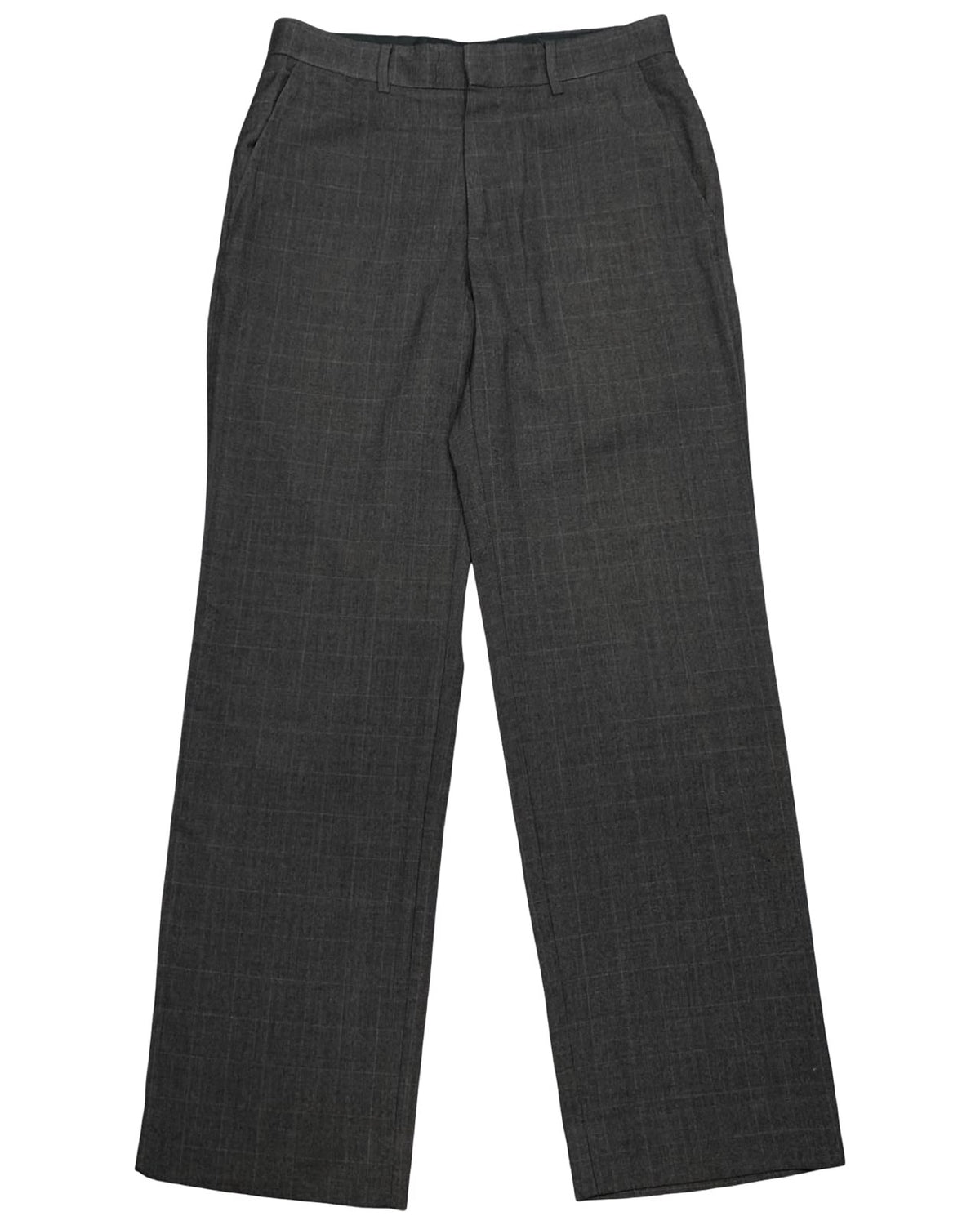 Banana Republic Dark Gray Plaid Dress Trousers