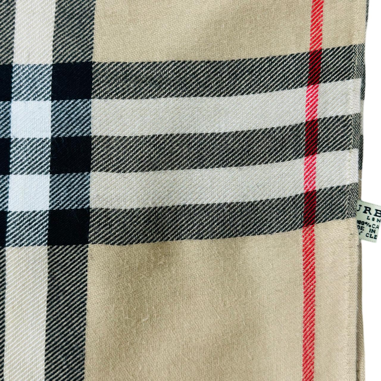 Burberry Beige Nova Check Shawl - 100% Cashmere (0036)