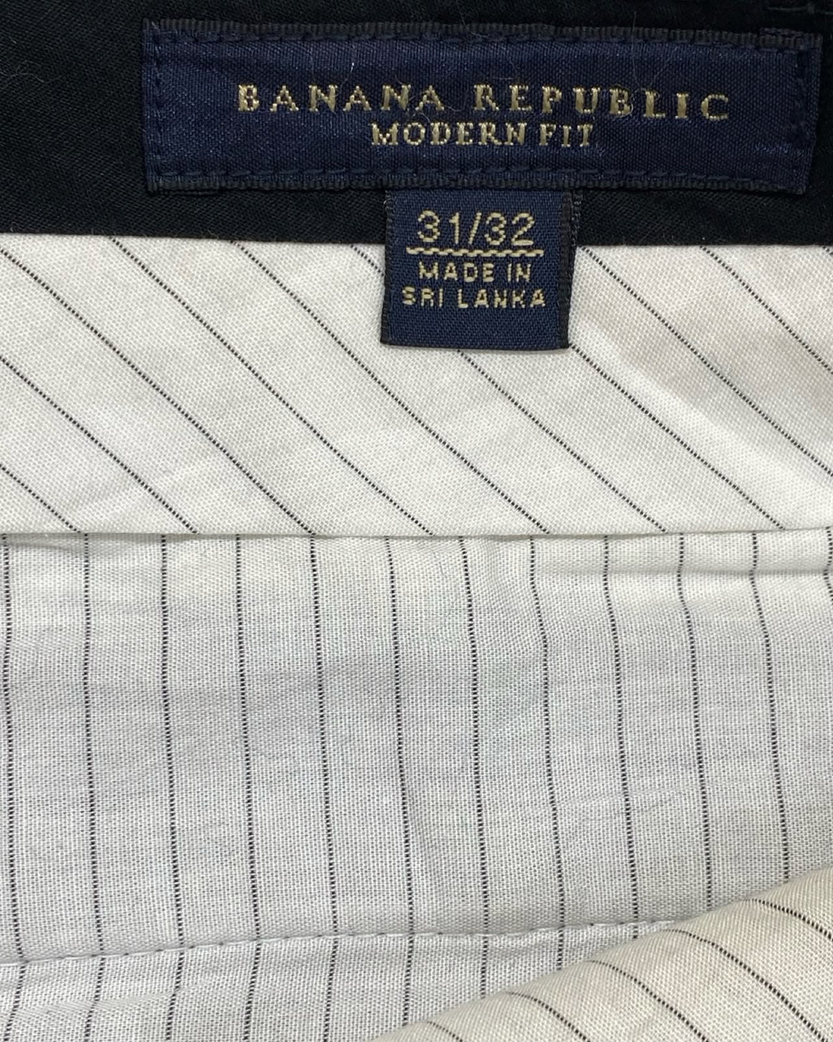 Banana Republic Dark Gray Plaid Dress Trousers