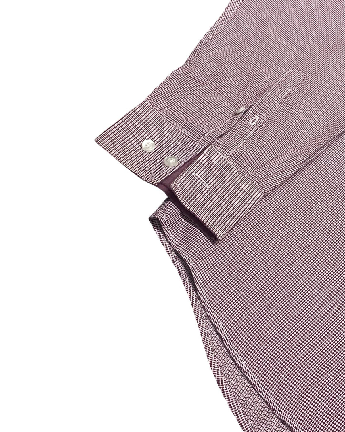 F&F Burgundy Gingham Check Button-Down Shirt