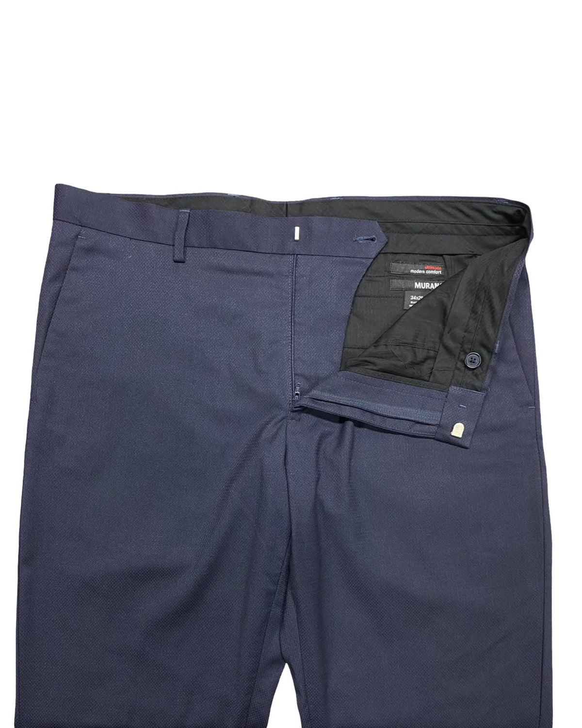 Murano Navy Blue Modern Comfort Dress Trousers