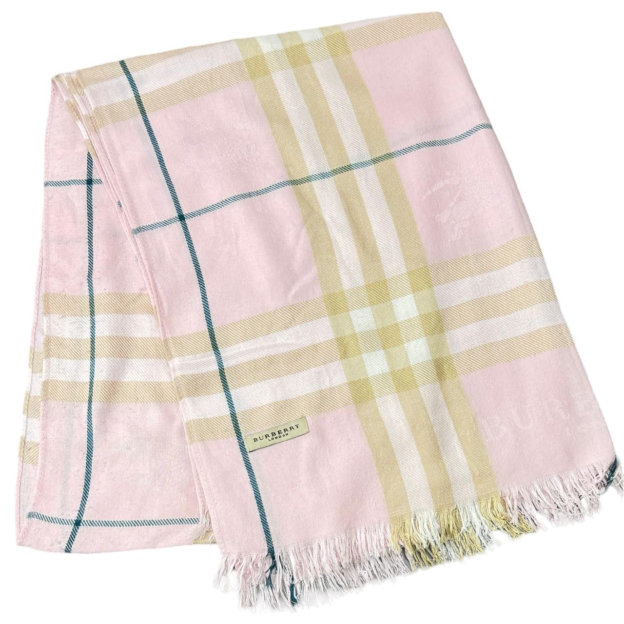 Burberry Pink Nova Check Shawl (0038)
