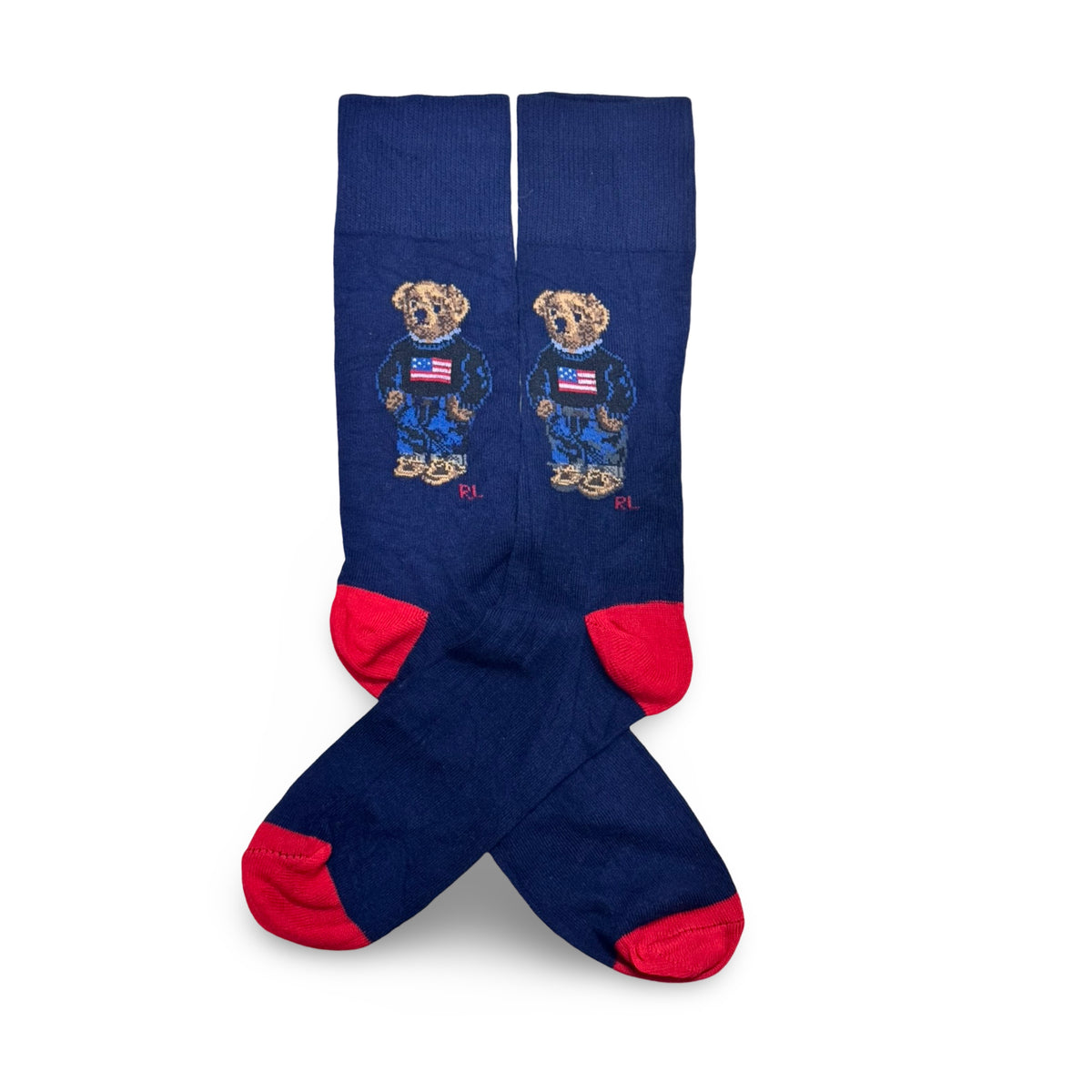 Polo Ralph Lauren Navy Patriotic Bear Socks