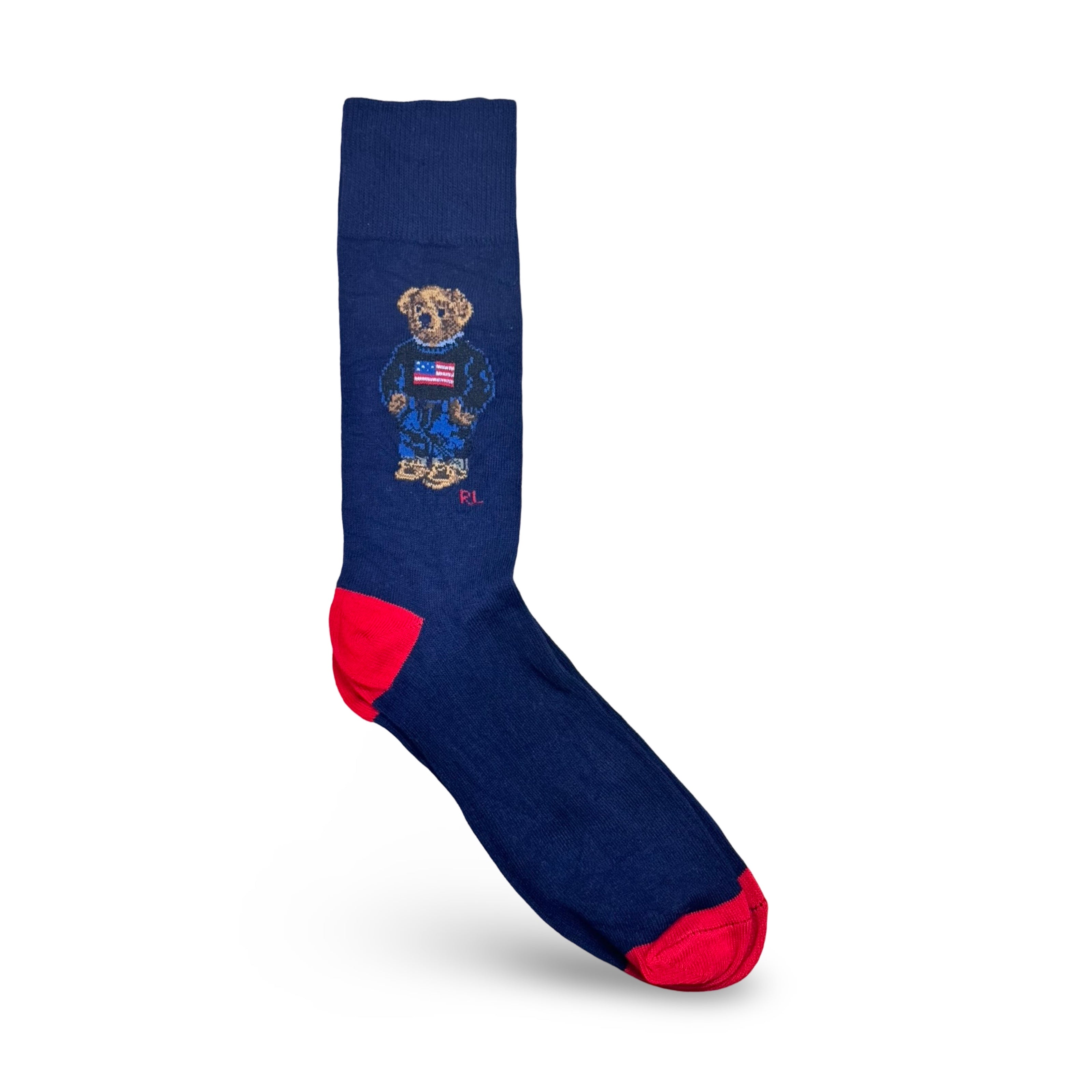 Polo Ralph Lauren Navy Patriotic Bear Socks