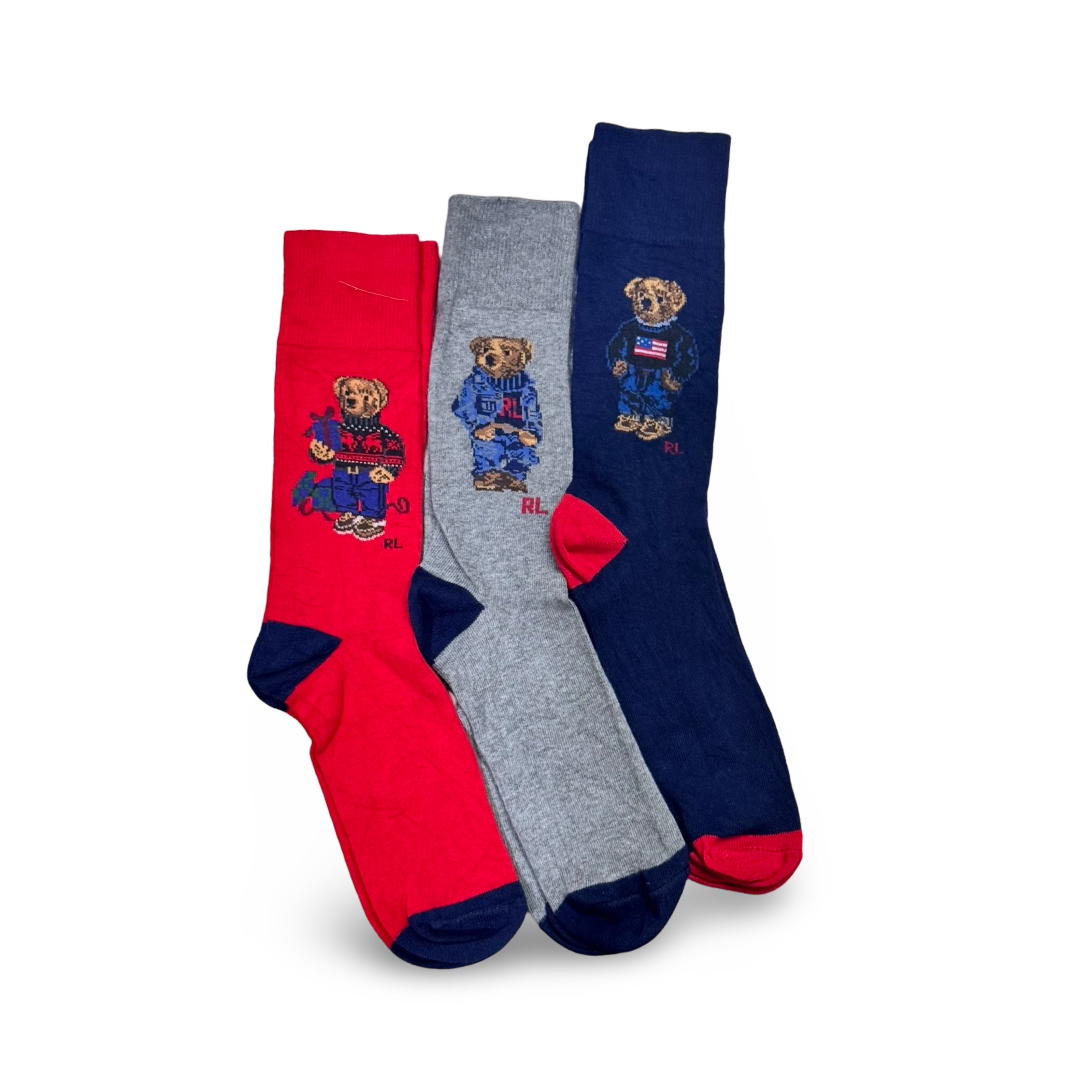 Polo Ralph Lauren Iconic Bear Socks Trio