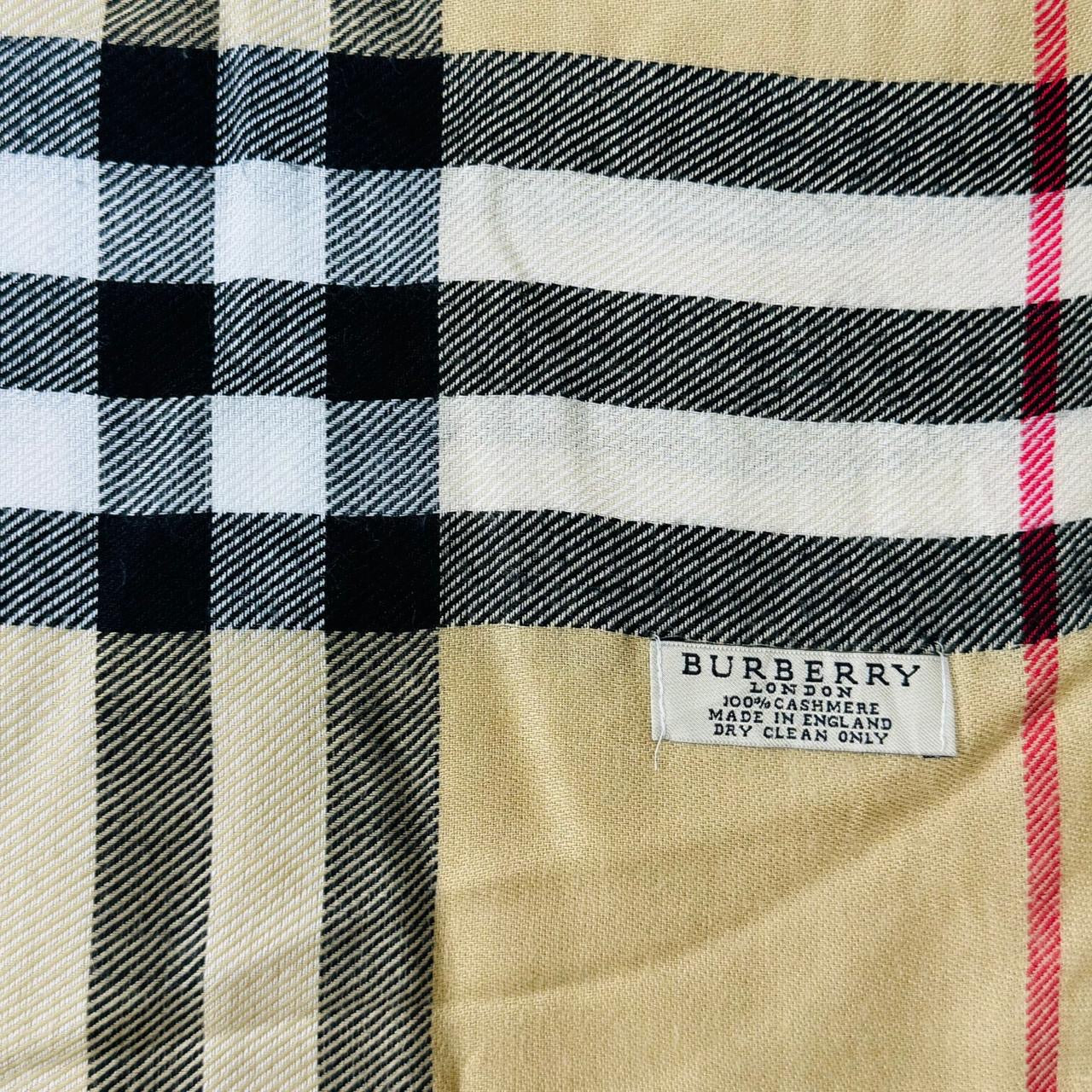 Burberry Khaki Nova Check Shawl -100% Cashmere (0032)