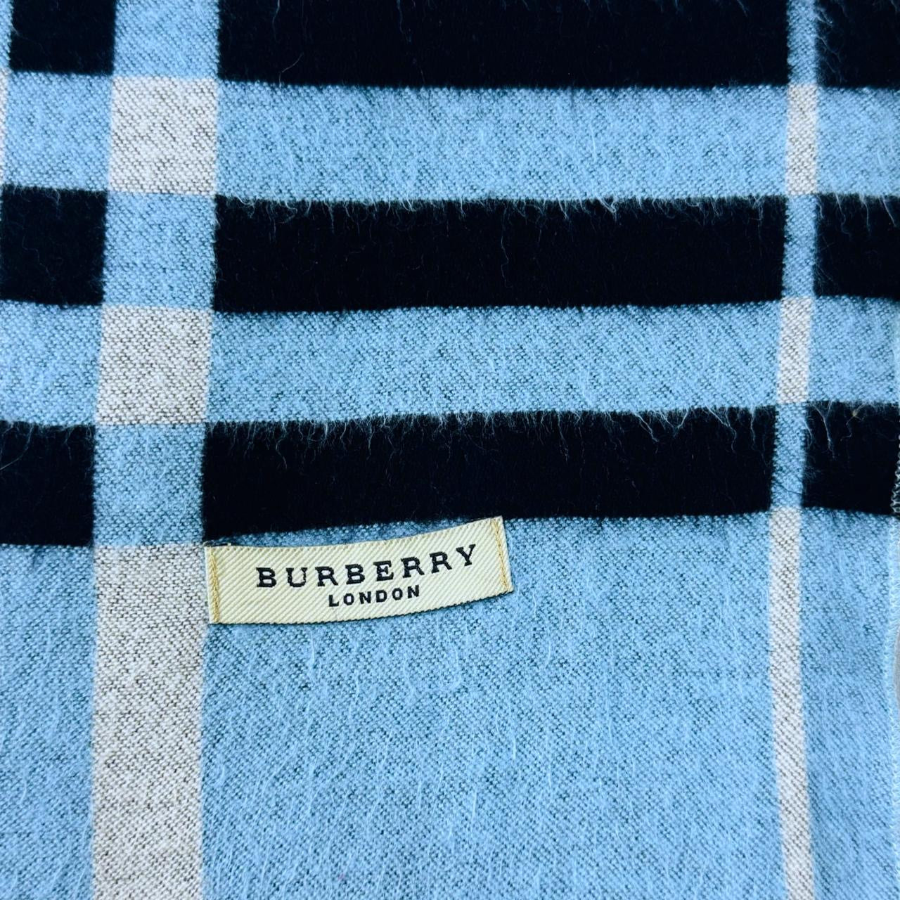 Burberry Sky Blue Nova Check Shawl (0018)