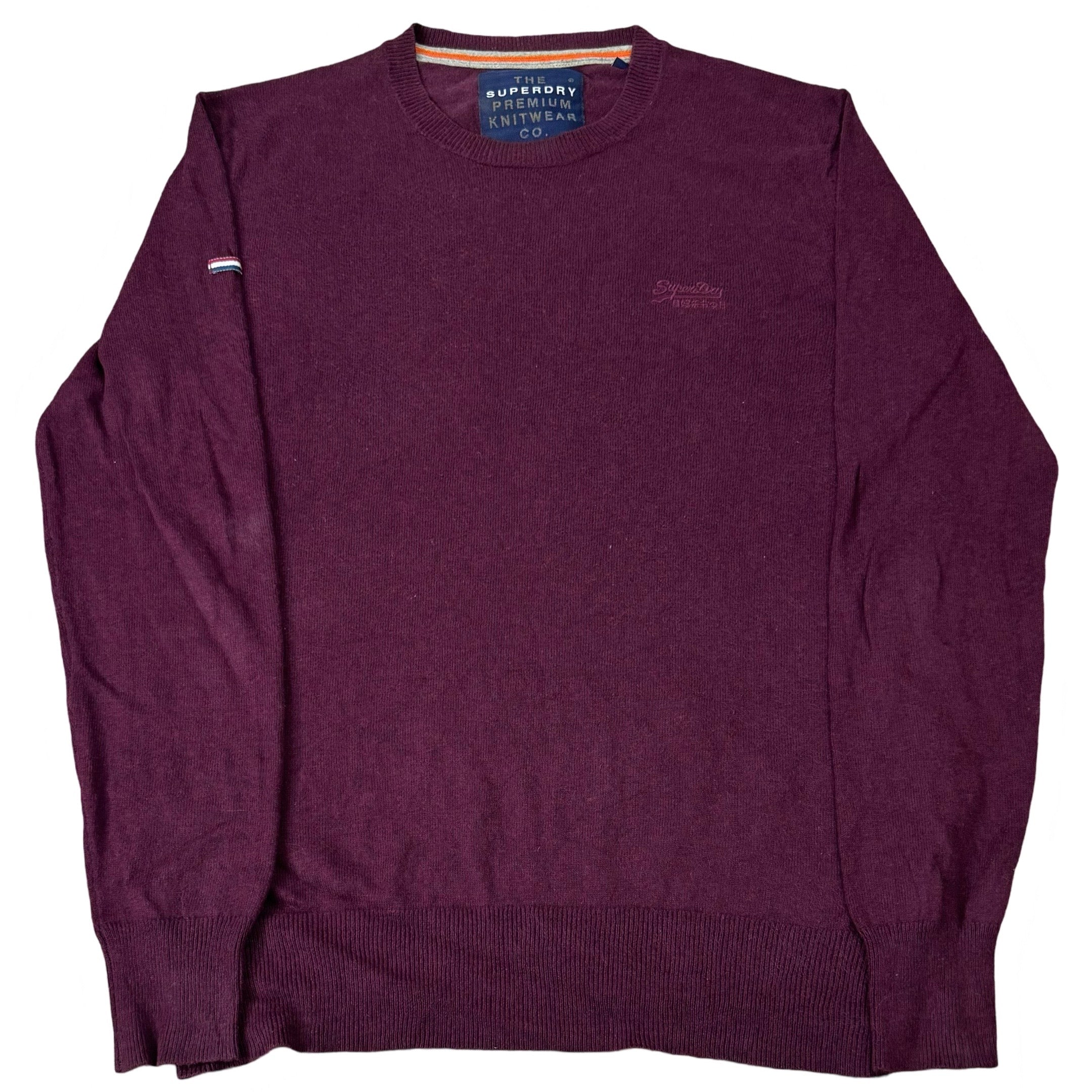Superdry Burgundy Crew Neck | Small