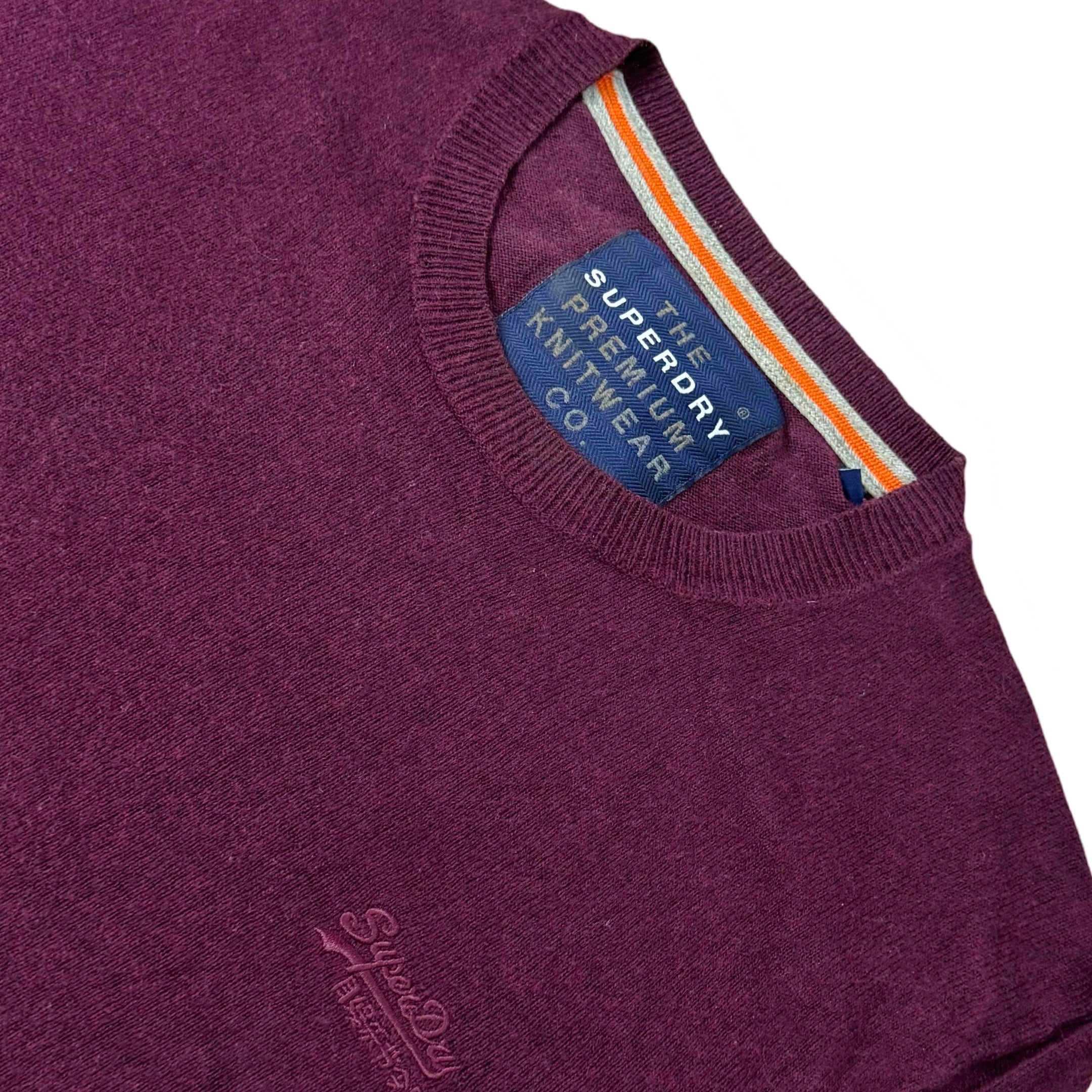 Superdry Burgundy Crew Neck | Small