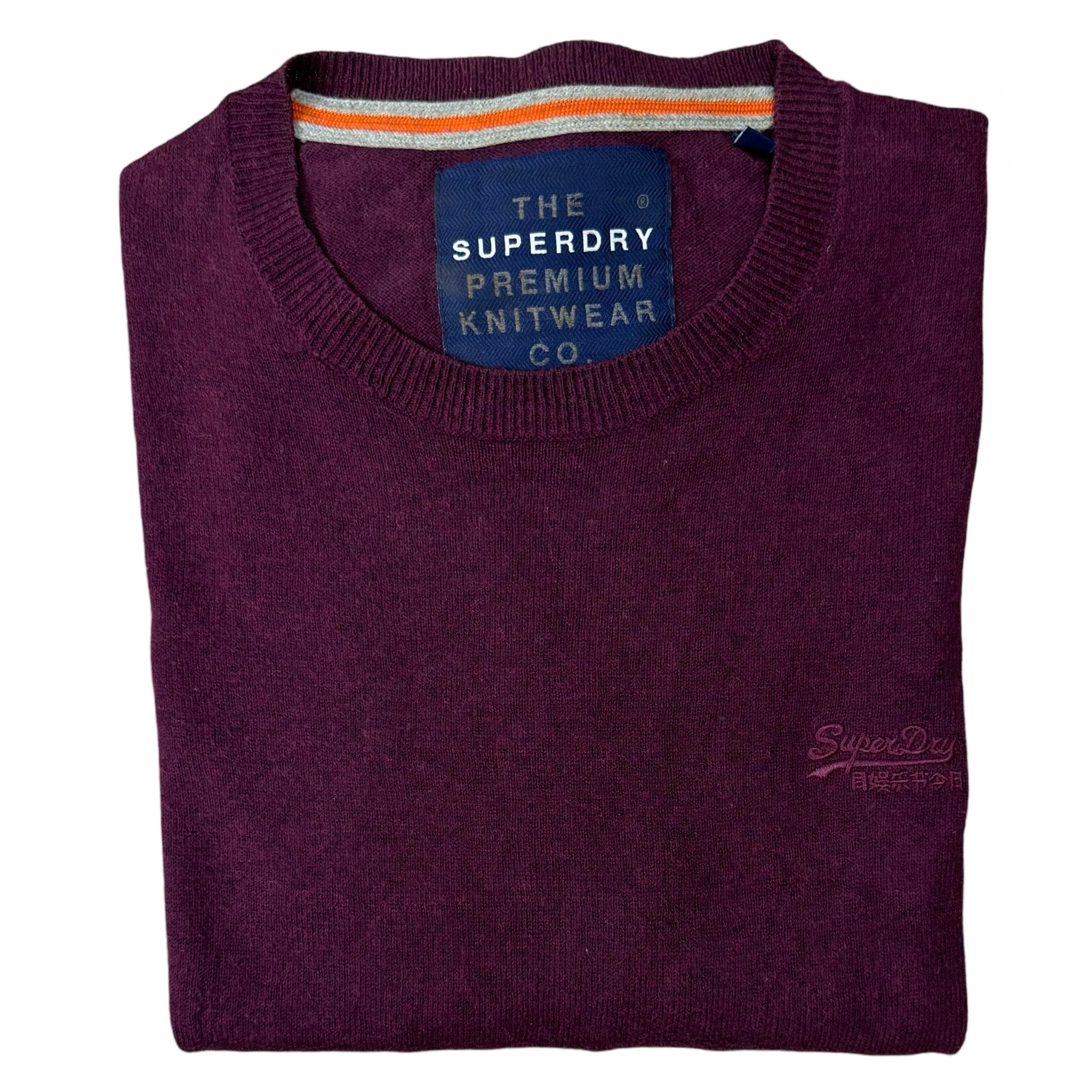 Superdry Burgundy Crew Neck | Small