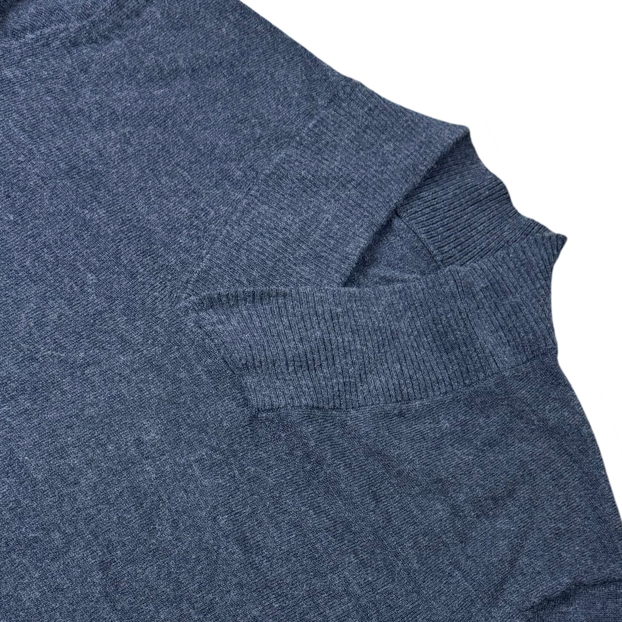 Shawl Collar Charcoal Merino Wool | Medium