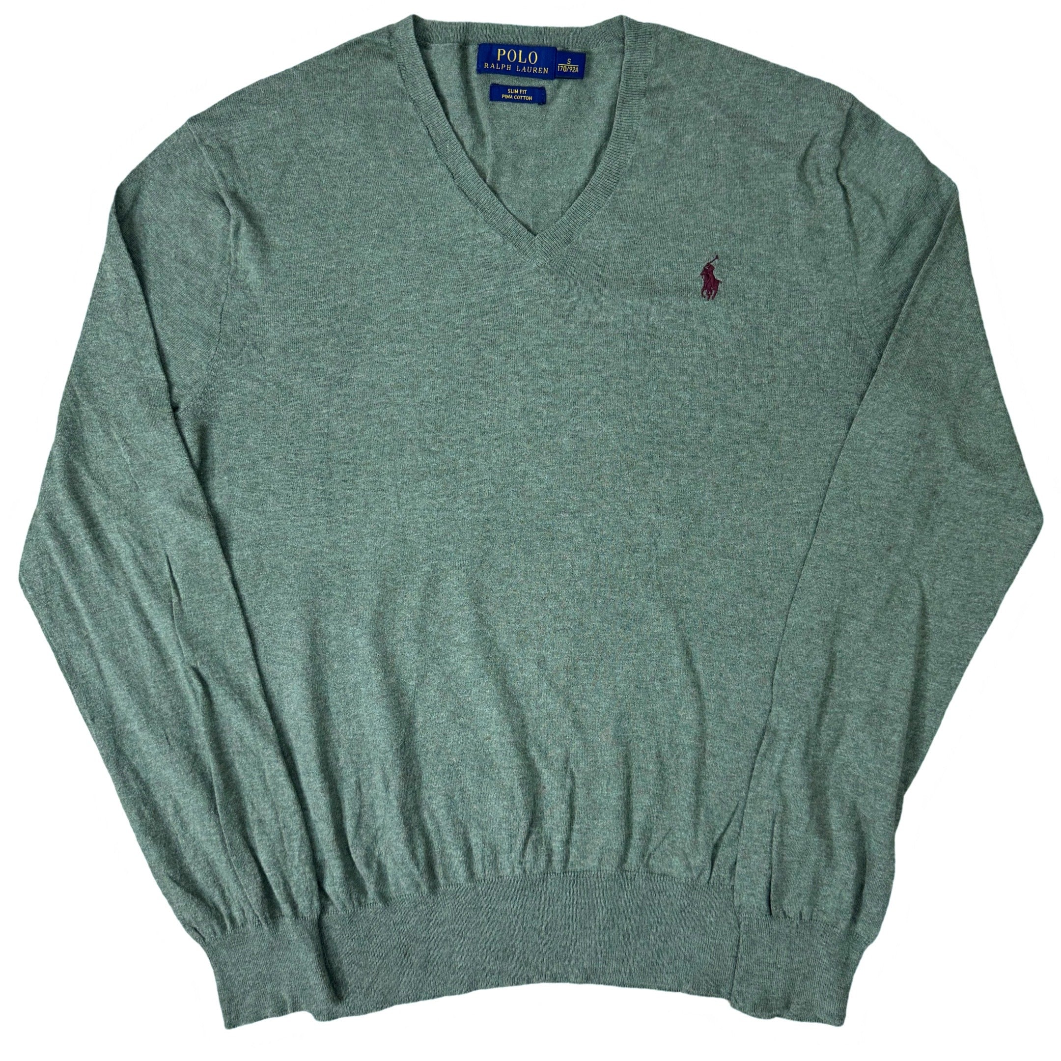 Ralph Lauren Olive Green V-Neck | Small