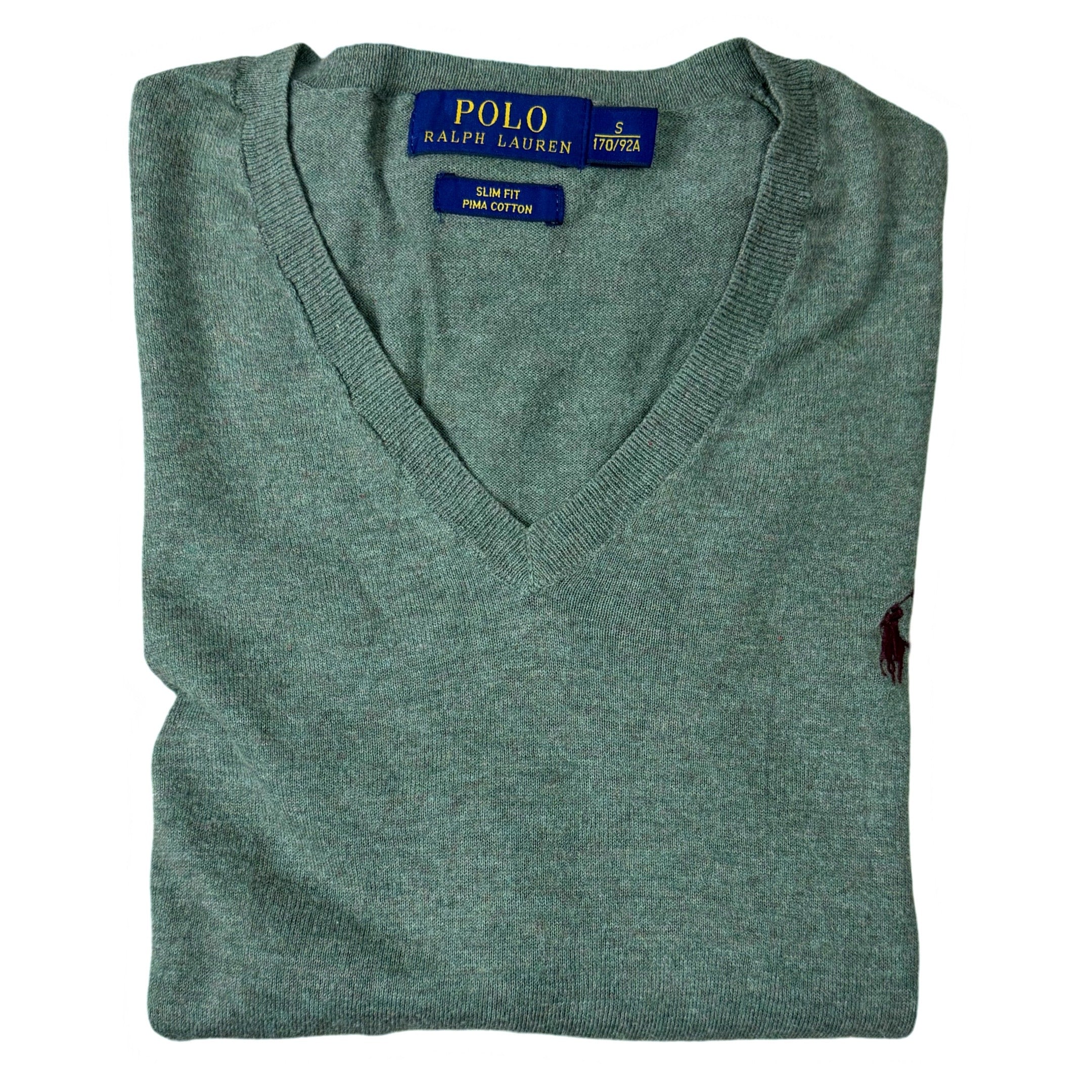 Ralph Lauren Olive Green V-Neck | Small