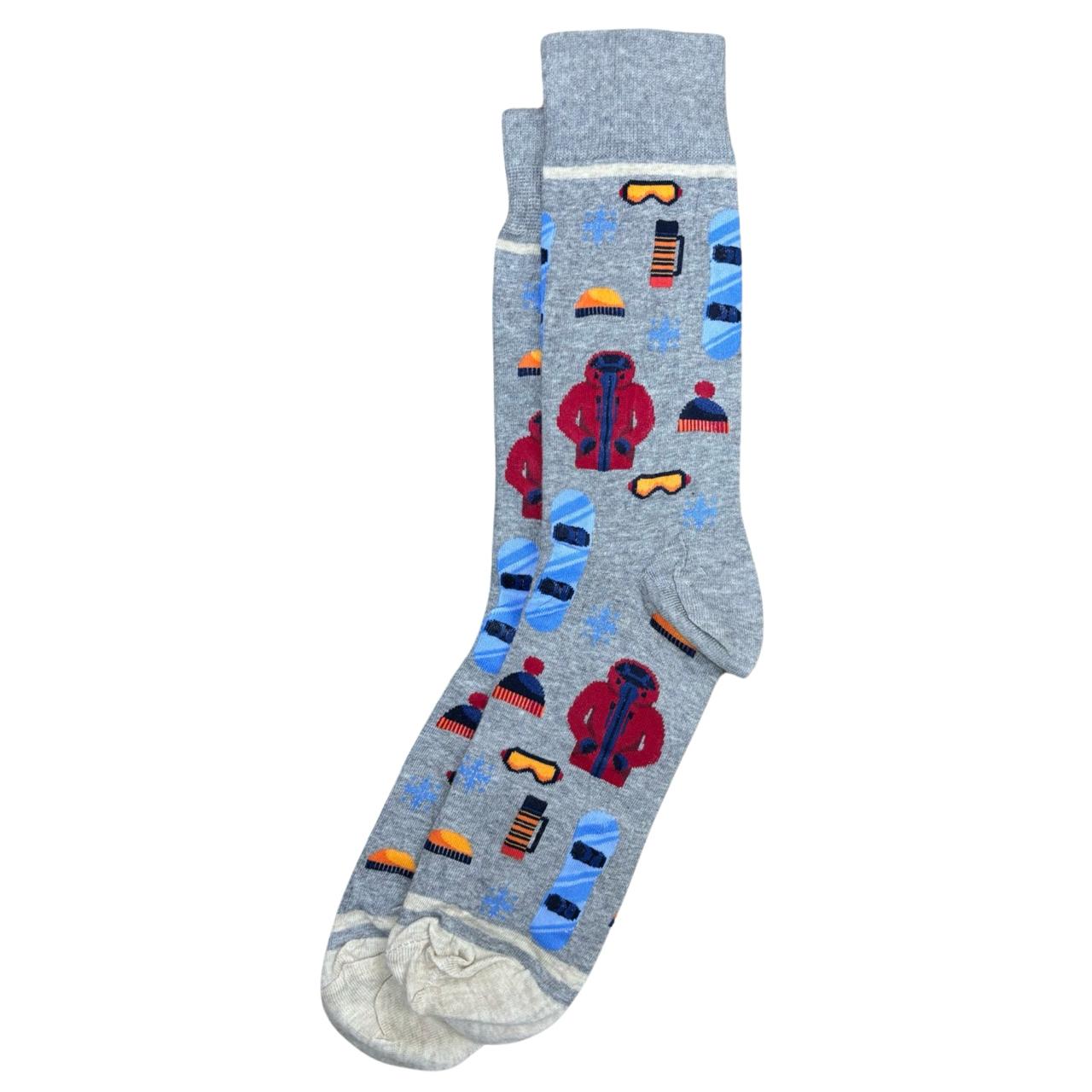 Snowboarding Pattern Socks