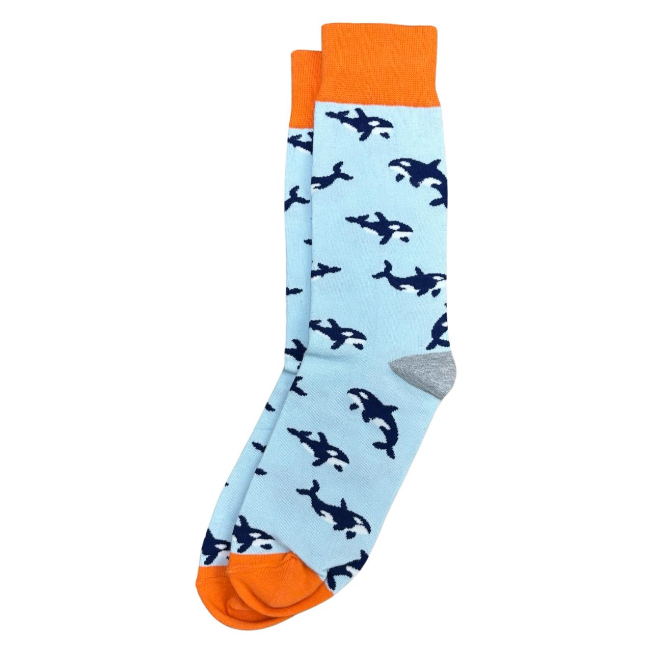 Blue Whale Pattern Socks