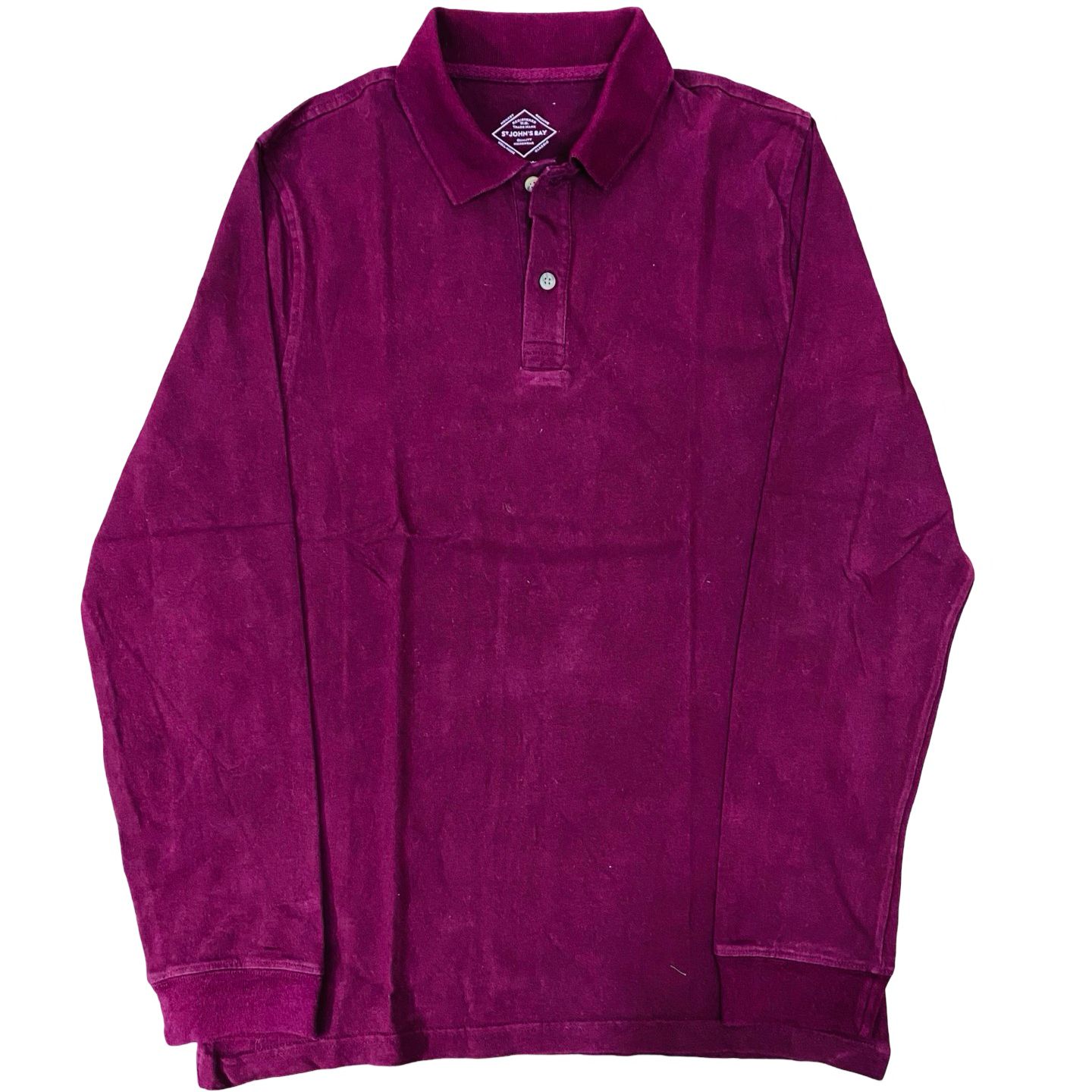 St John’s Bay - Maroon Winter Polo - Small [Chest 19.5”]