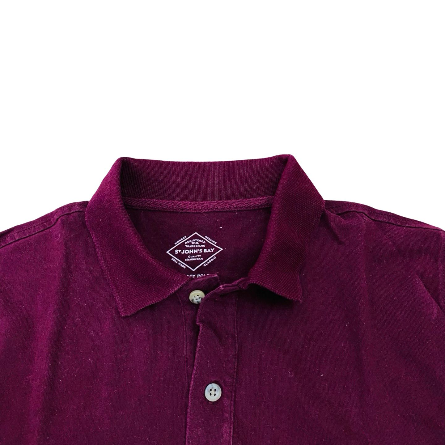 St John’s Bay - Maroon Winter Polo - Small [Chest 19.5”]