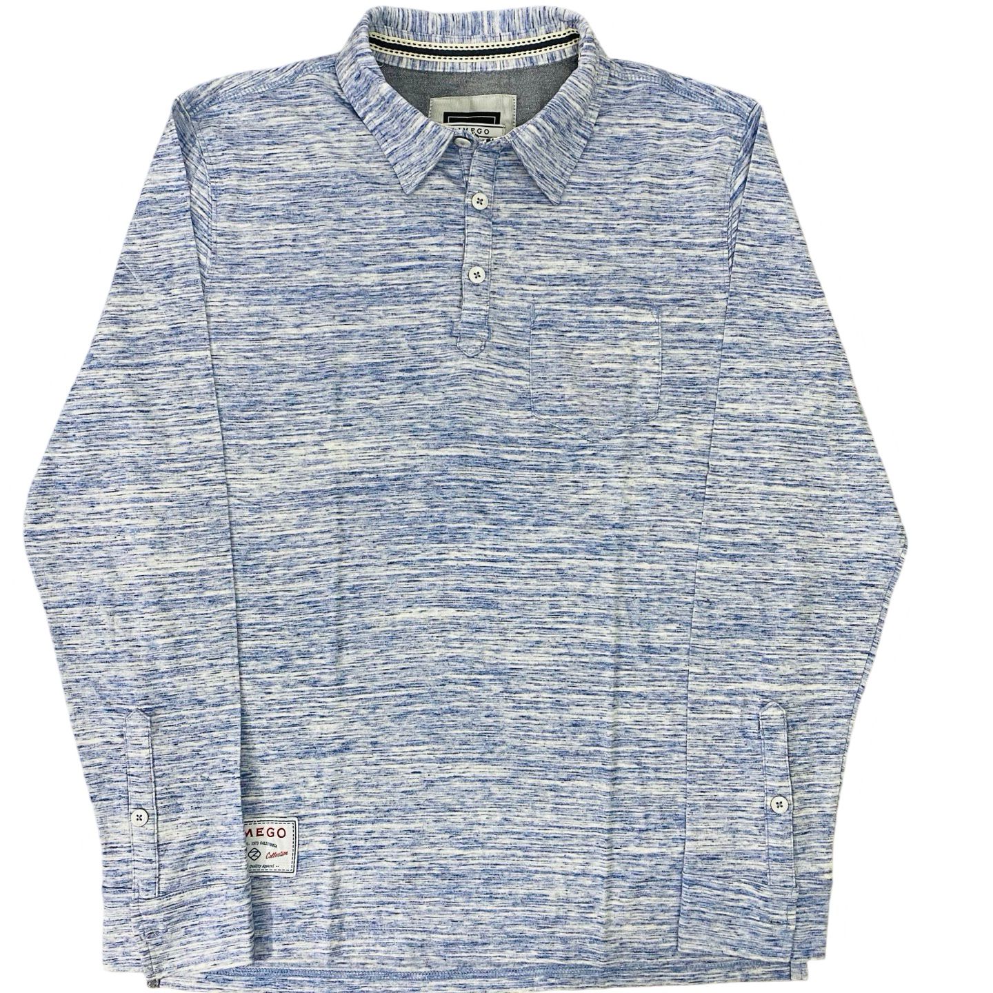 Zimego - Sky Blue Winter Polo - Small [Chest 20.5”]