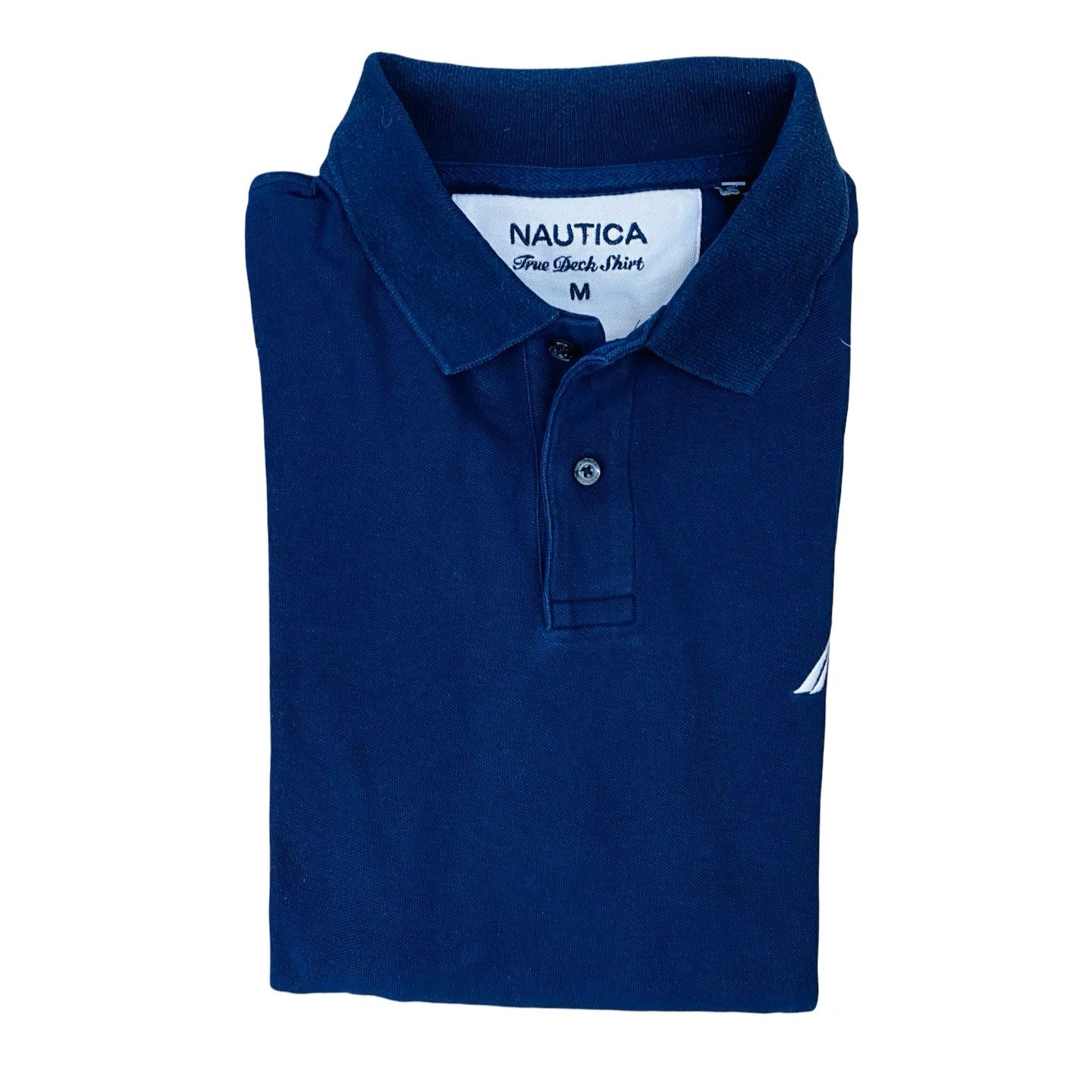 Nautica - Navy Blue Winter Polo - Large [Chest 23.5”]
