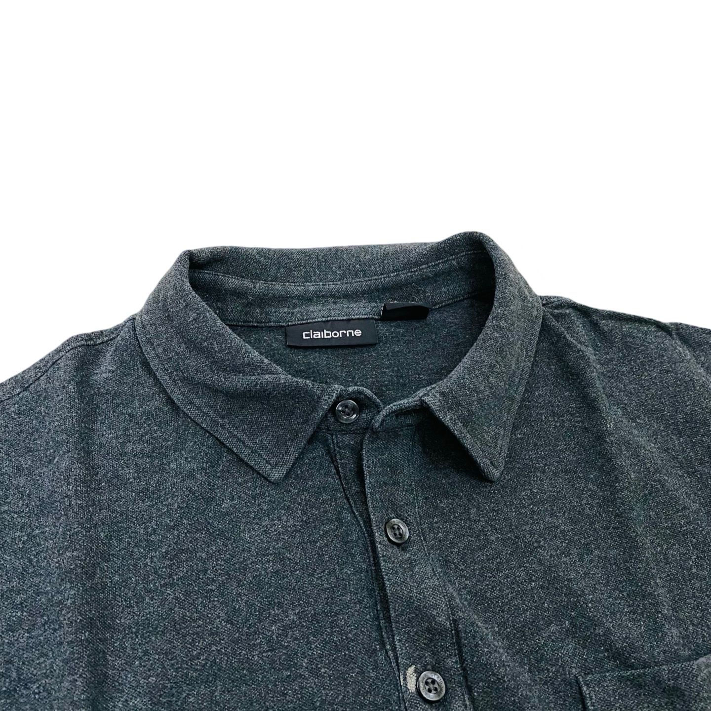Claiborne - Charcoal Winter Polo - Medium [Chest 22”]