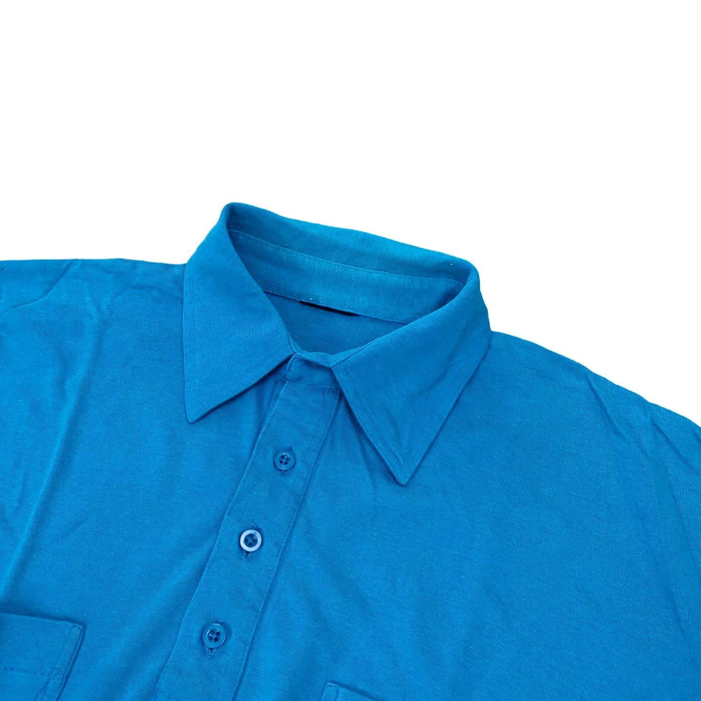Sky blue Winter Polo Ribbed - Medium [Chest 22.5”]