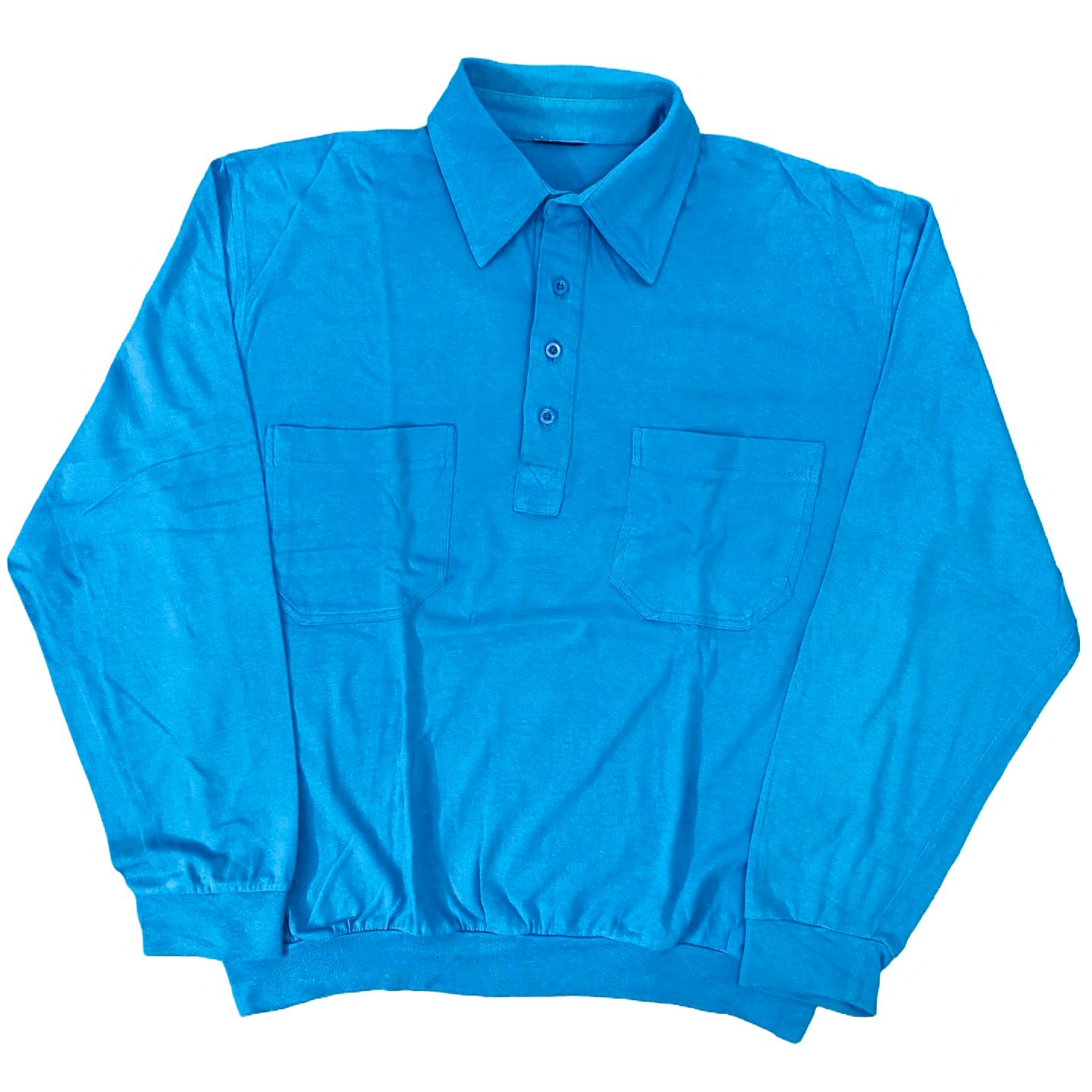Sky blue Winter Polo Ribbed - Medium [Chest 22.5”]
