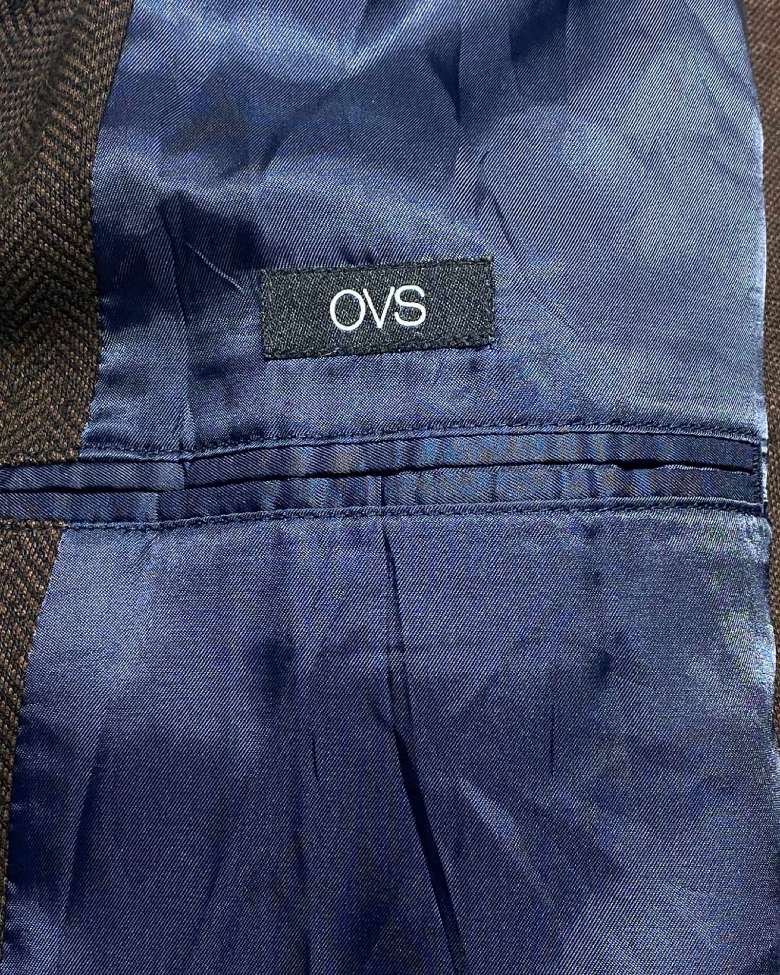OVS Chocolate Brown Unstructured Blazer | Size Large