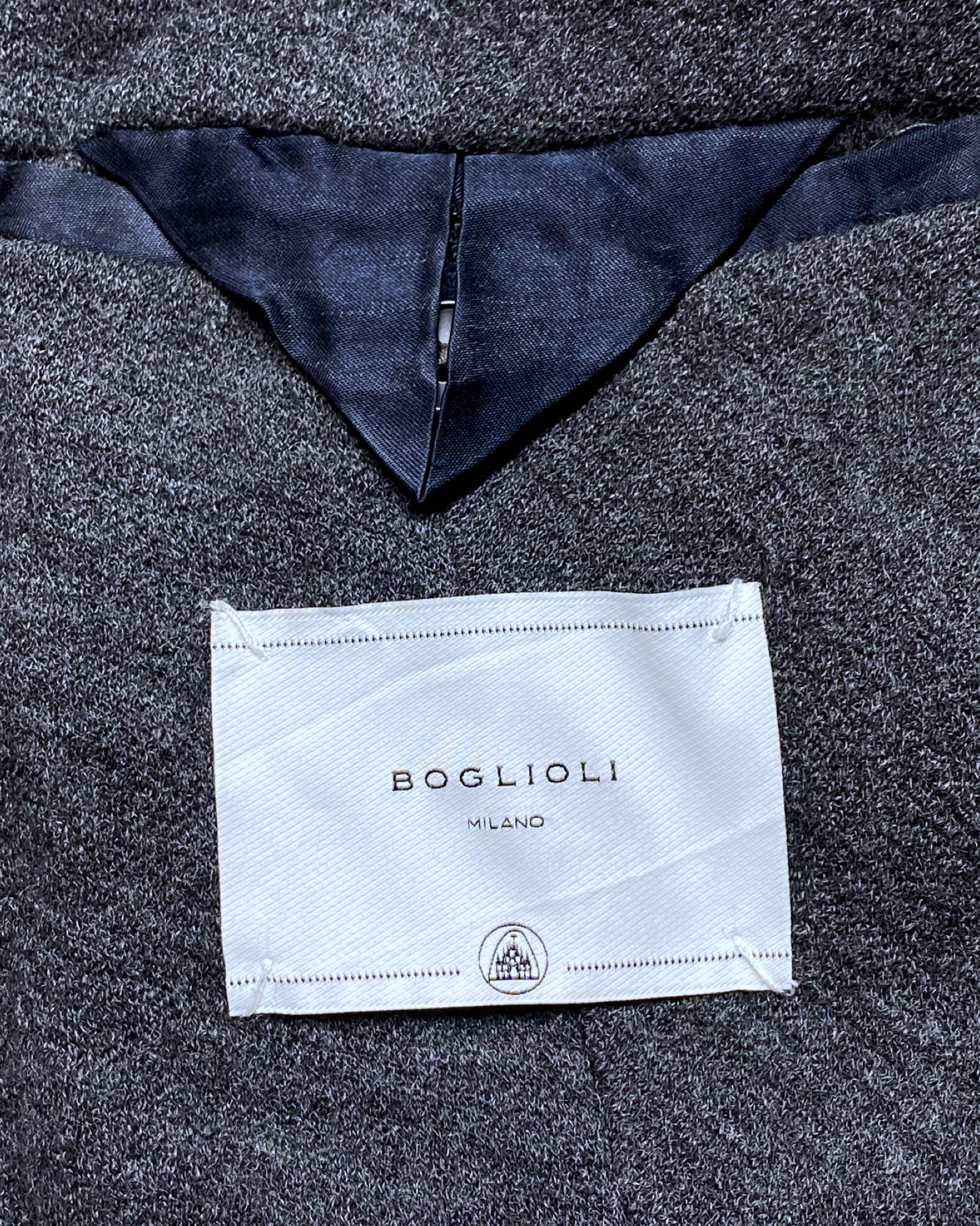 Bogliolo Milano Grey Virgin Wool Blazer | Size Medium