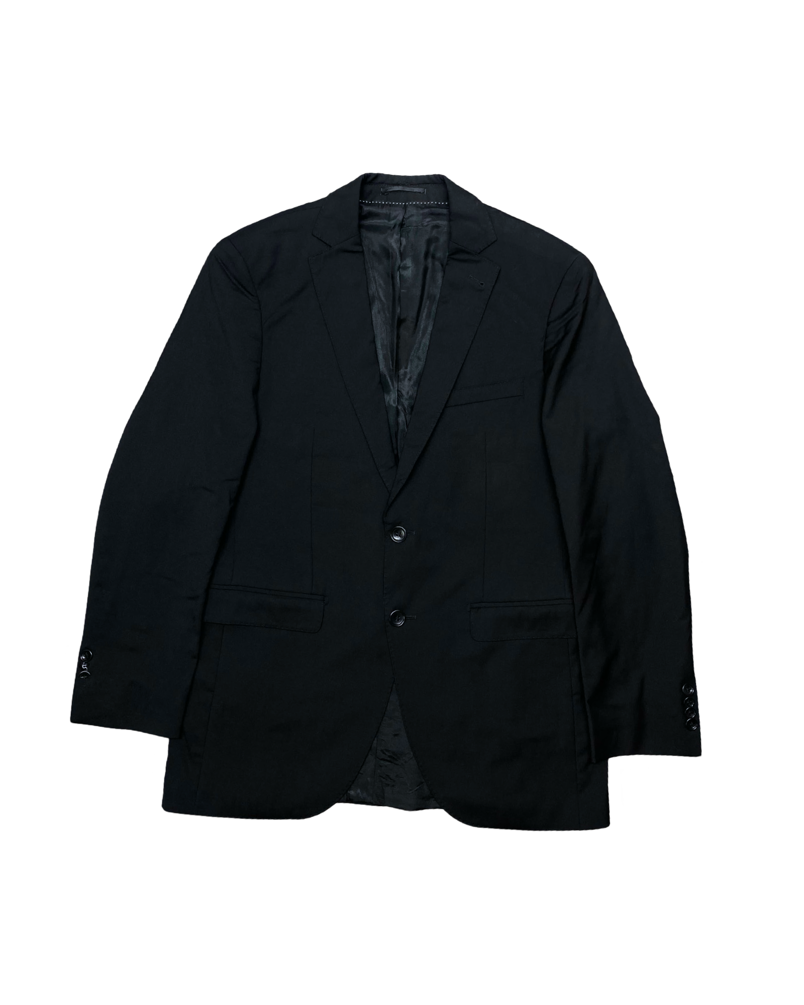 Timeless Bespoke Black Blazer | Size 48