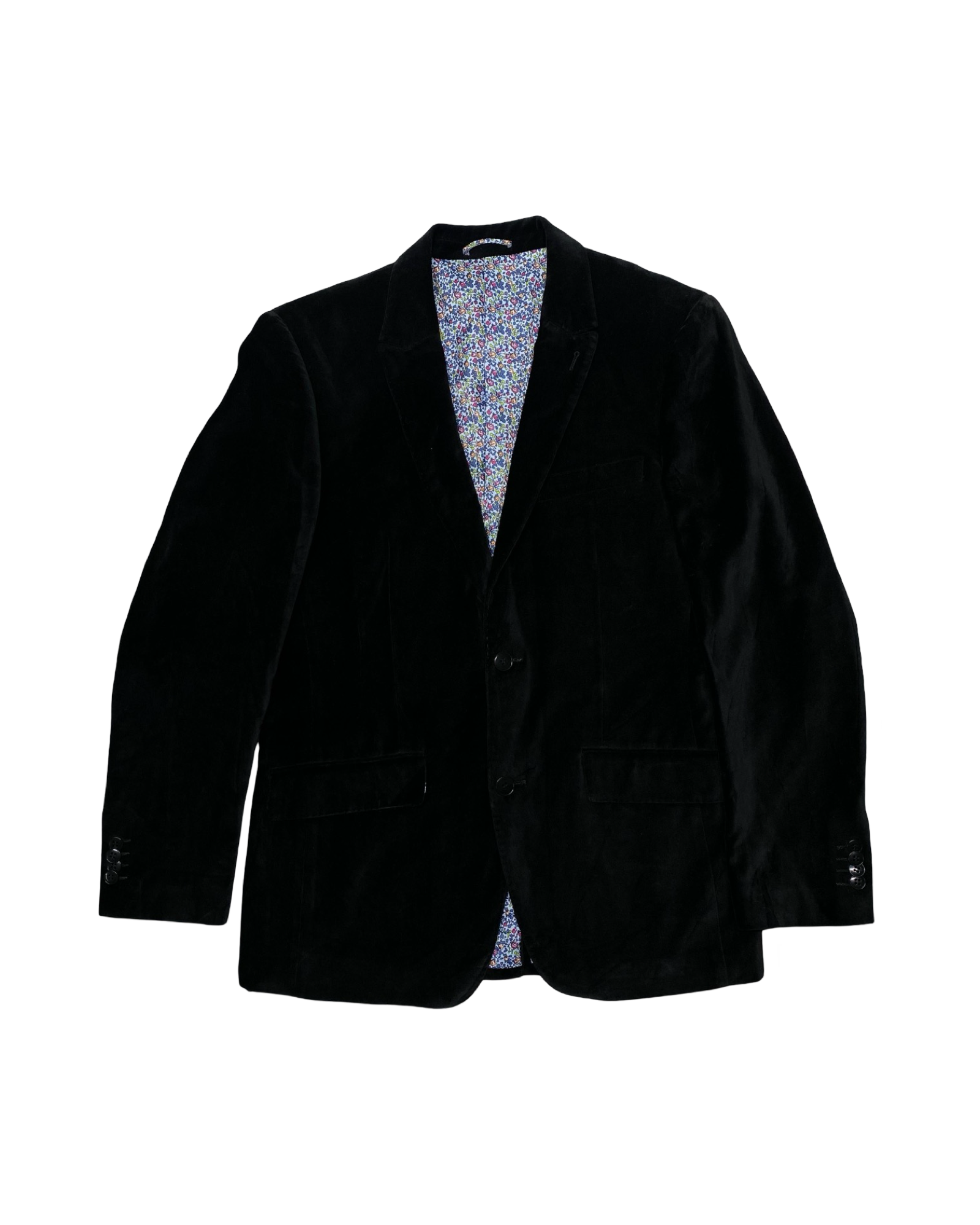 Stanley & Morgan Black Velvet Blazer | Size 48 (Medium)