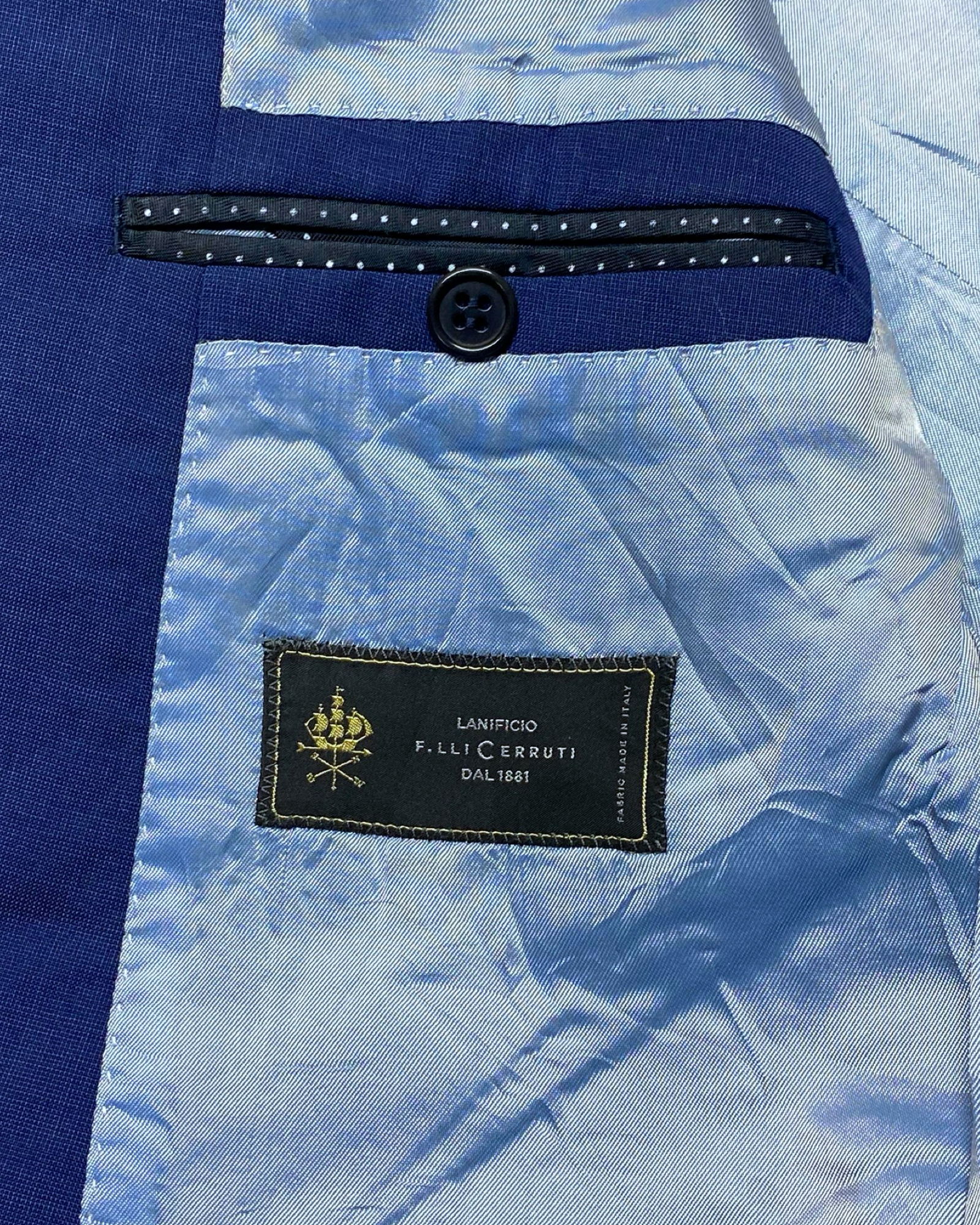 Bayard Royal Blue Wool Blazer | Size 54S (Large)