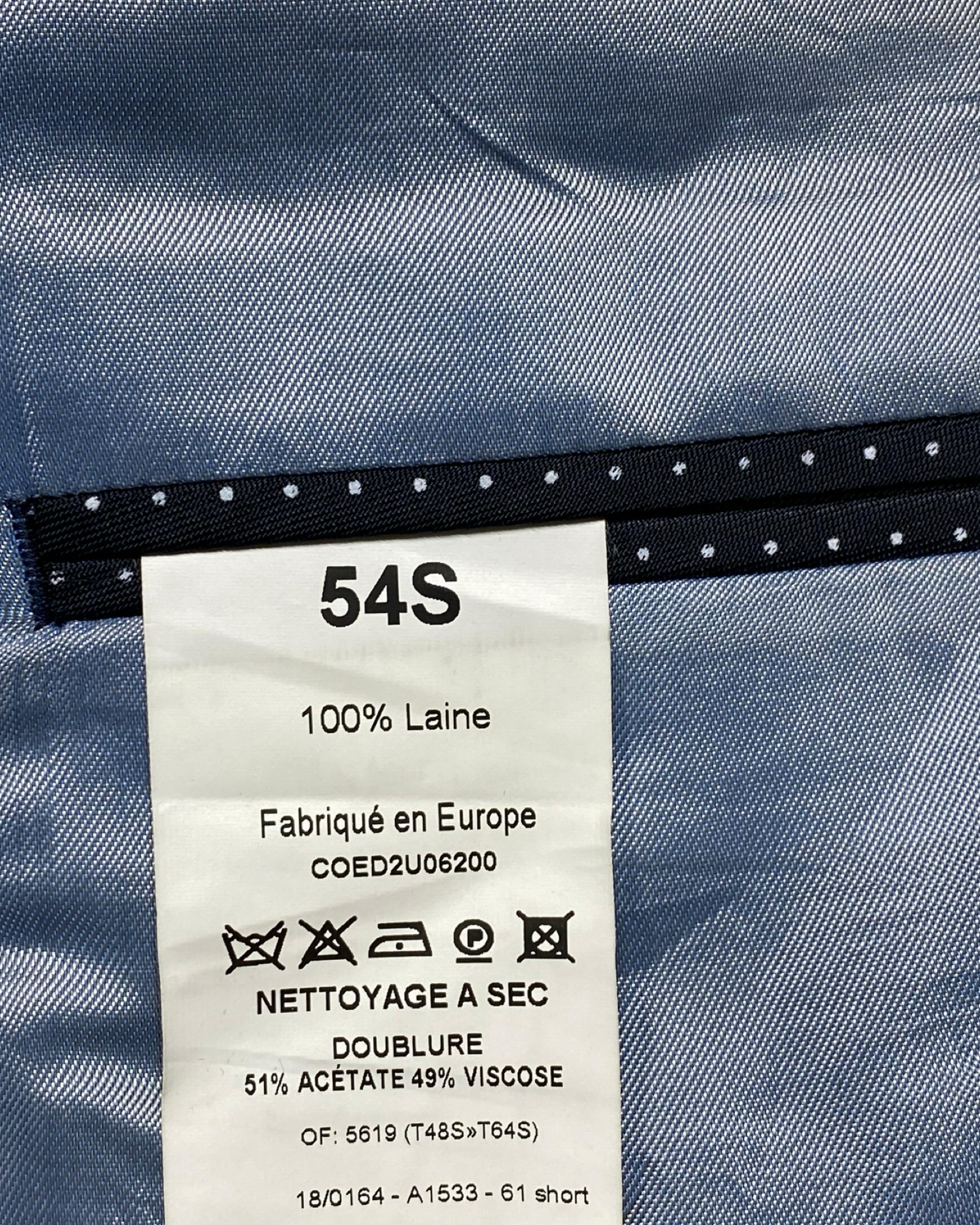 Bayard Royal Blue Wool Blazer | Size 54S (Large)