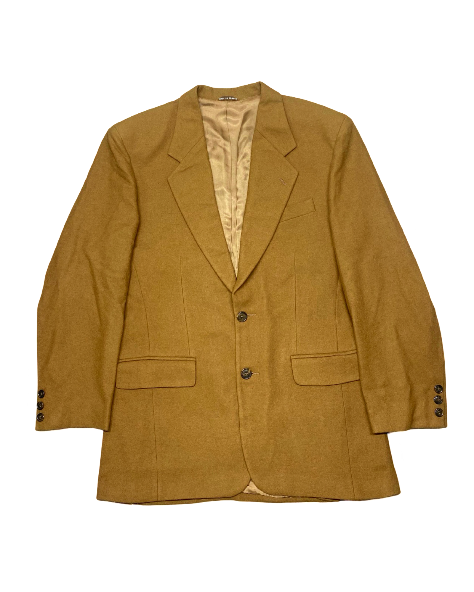 Depuis Camel Brown Wool Blazer | Small | Chest: 21.5”