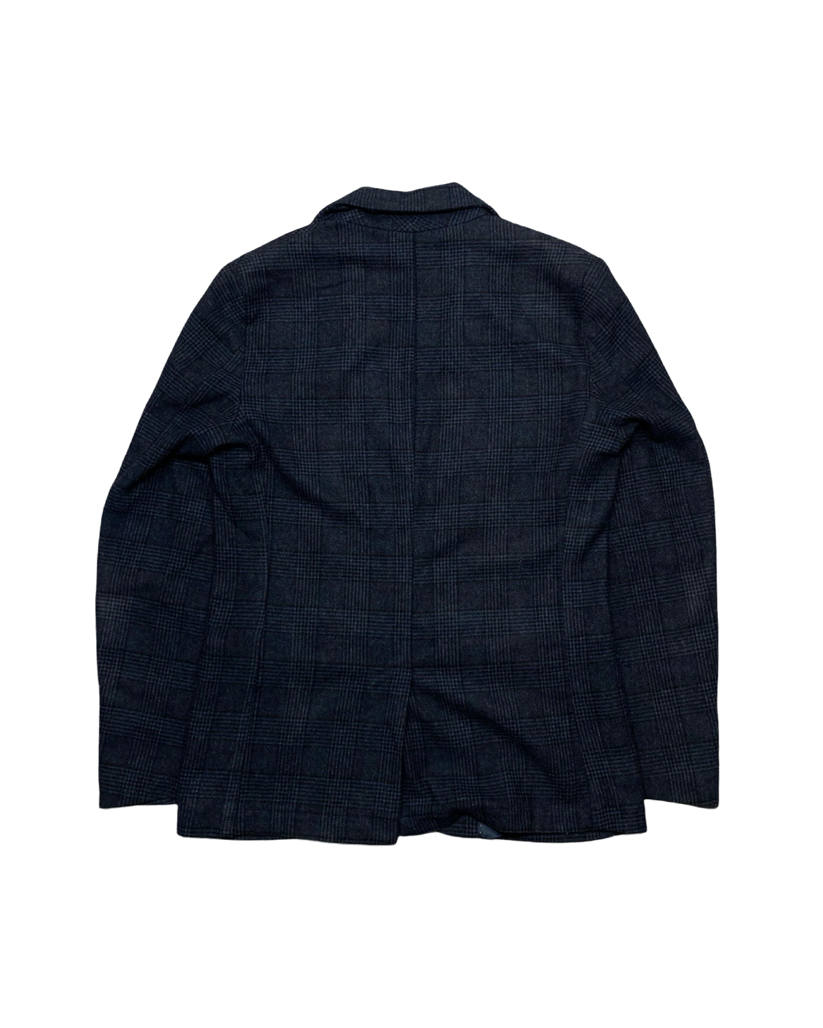 C&S Cotton & Silk Navy Plaid Blazer | Size 46