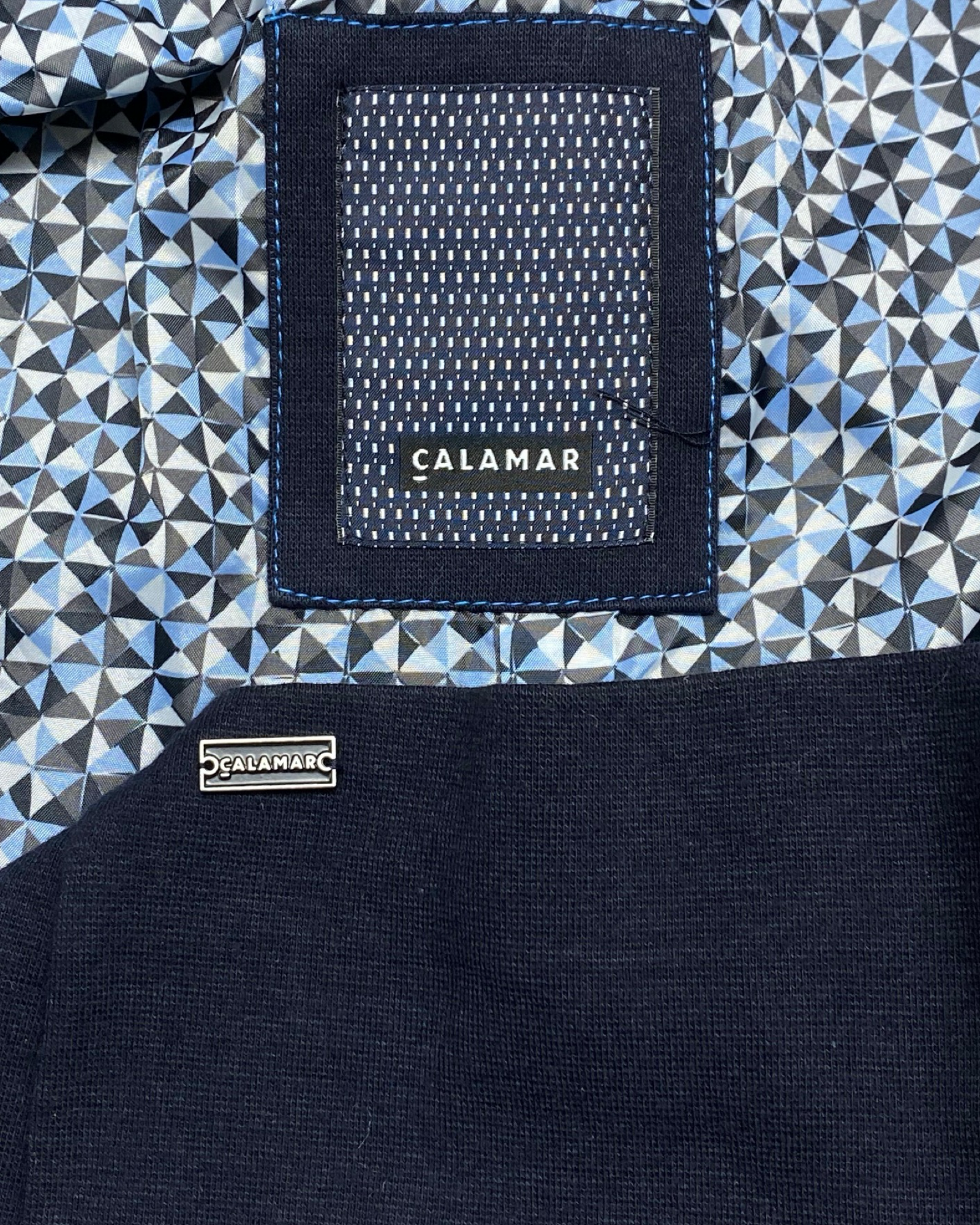 Calamar Navy Blue Casual Blazer | Medium | Chest: 21.5”