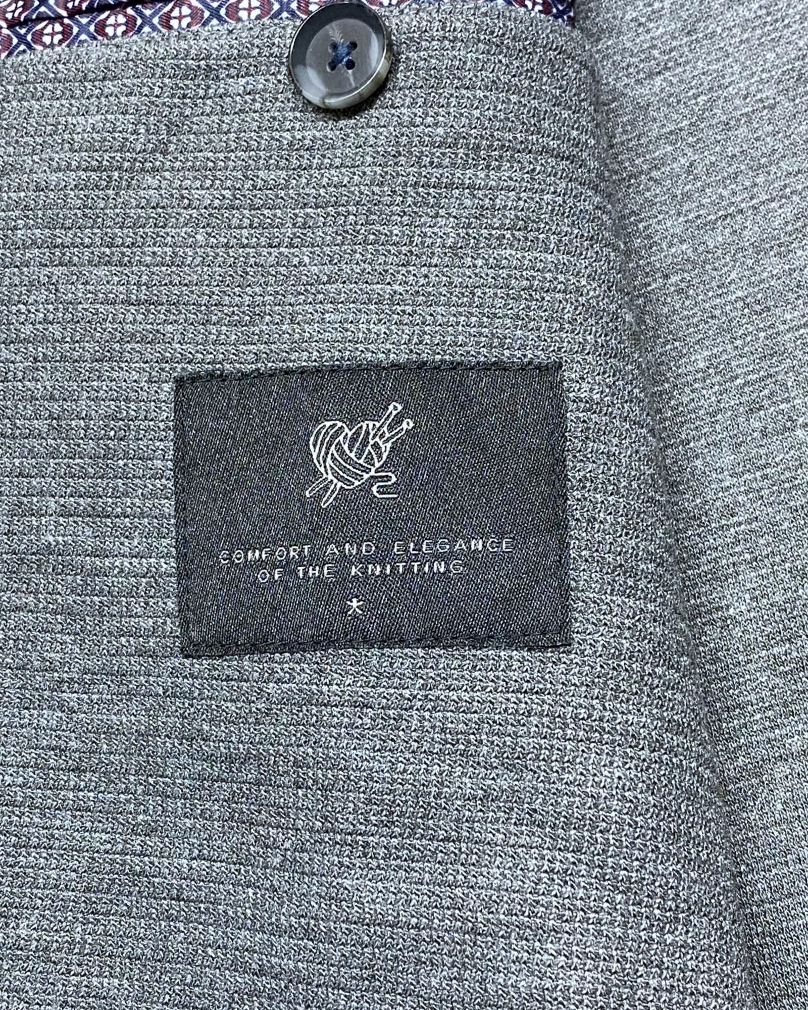 Celio Club Grey Knit Blazer | Size Large | Chest 24”
