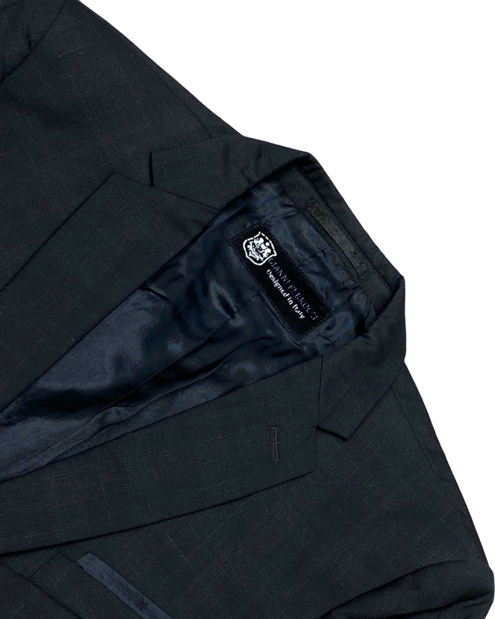 Gianni Ferrucci Black Wool Blazer | Size Small | Chest 20”