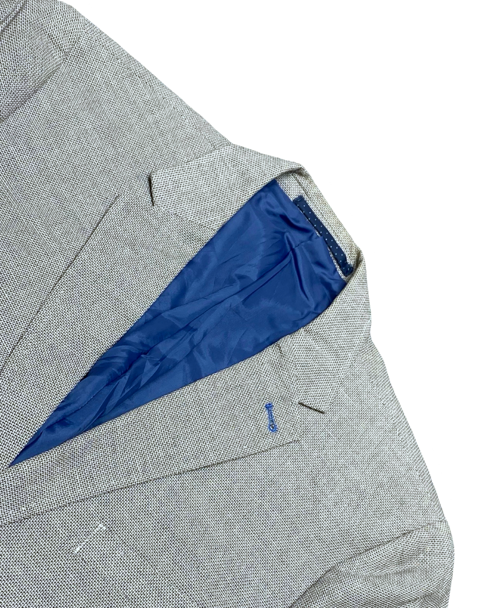 M&S Light Grey Cotton Blend Blazer | Size Medium | Chest 22”