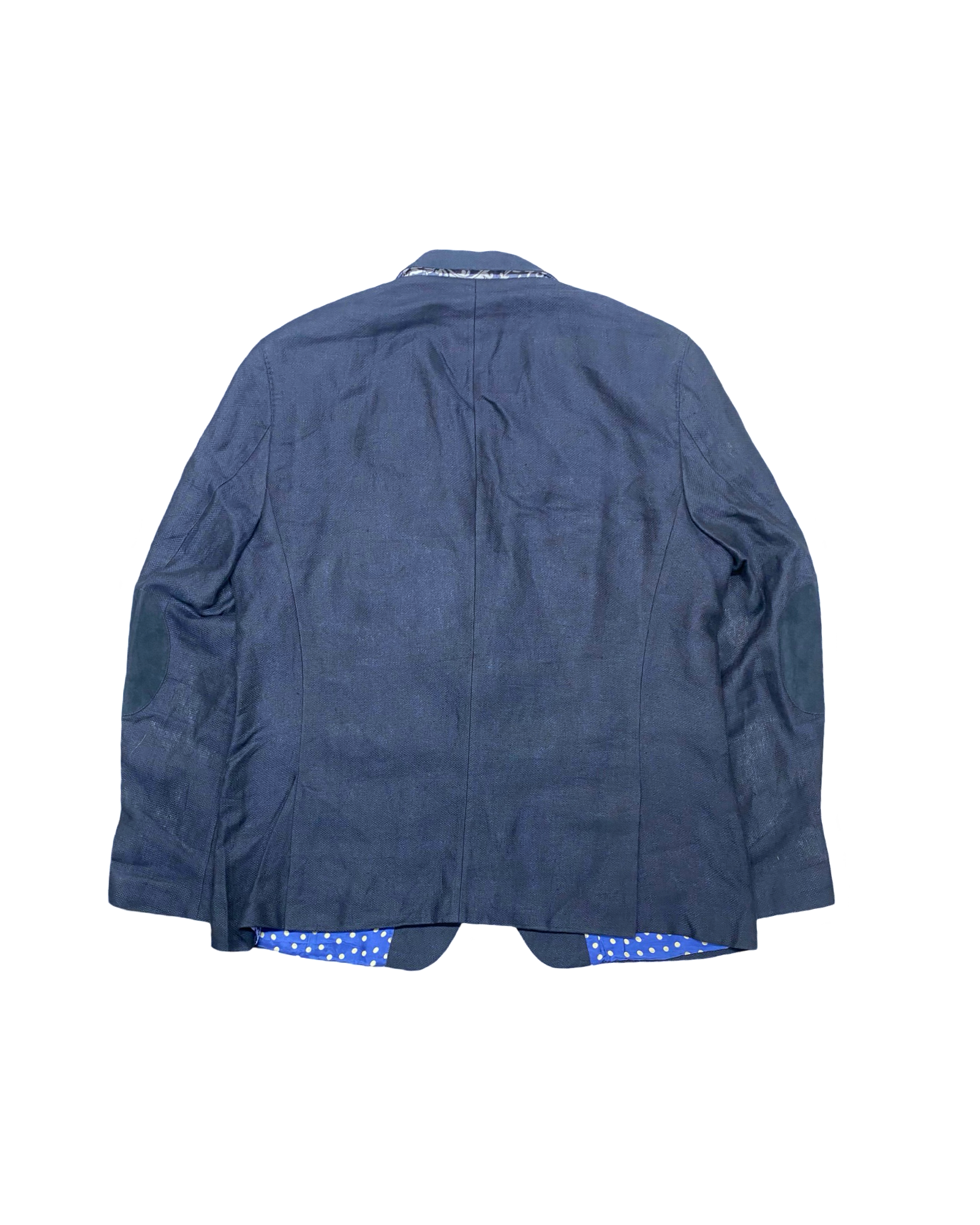 Angelico Navy Linen Blazer | Size Large | Chest 24”