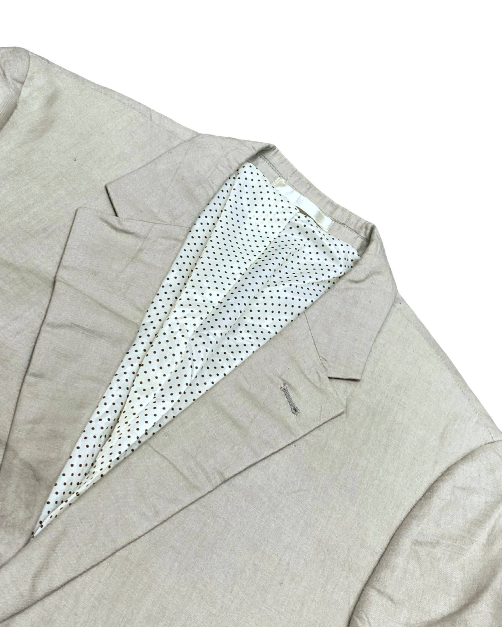 Butler and Webb Beige Linen Blazer | Medium (EU 48) | Chest 21”