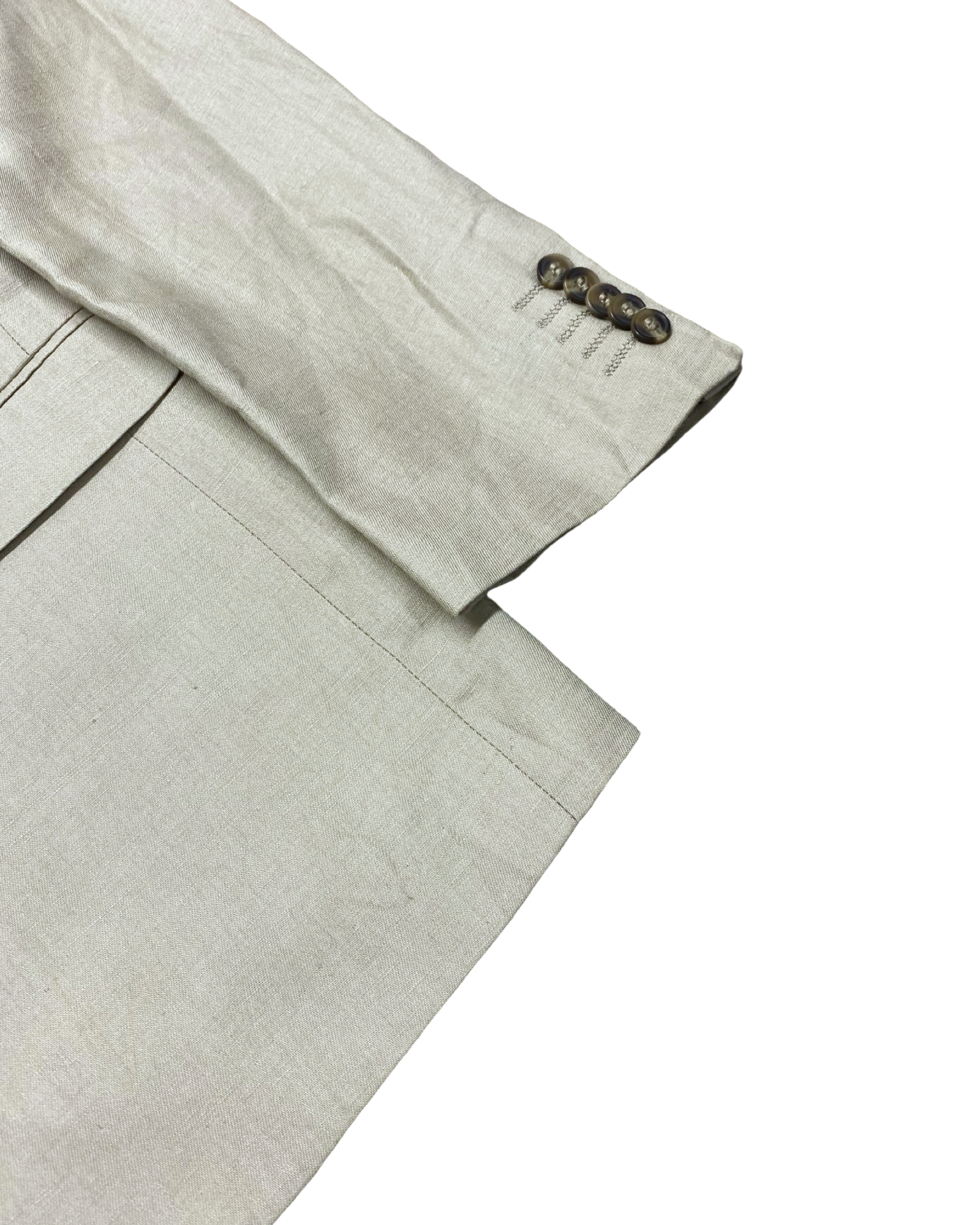 Butler and Webb Beige Linen Blazer | Medium (EU 48) | Chest 21”