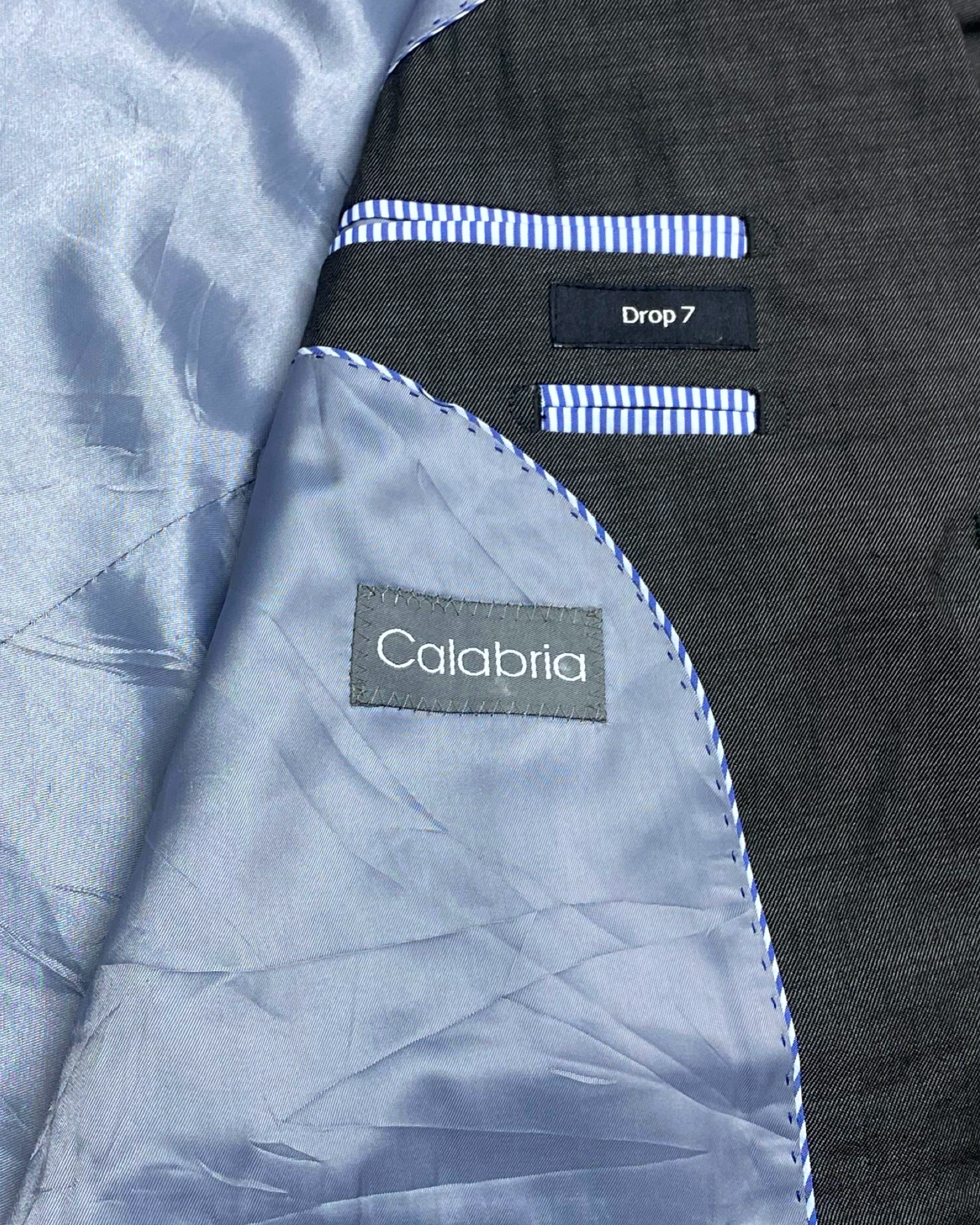 Calabria Grey Two-Button Blazer | Size Large