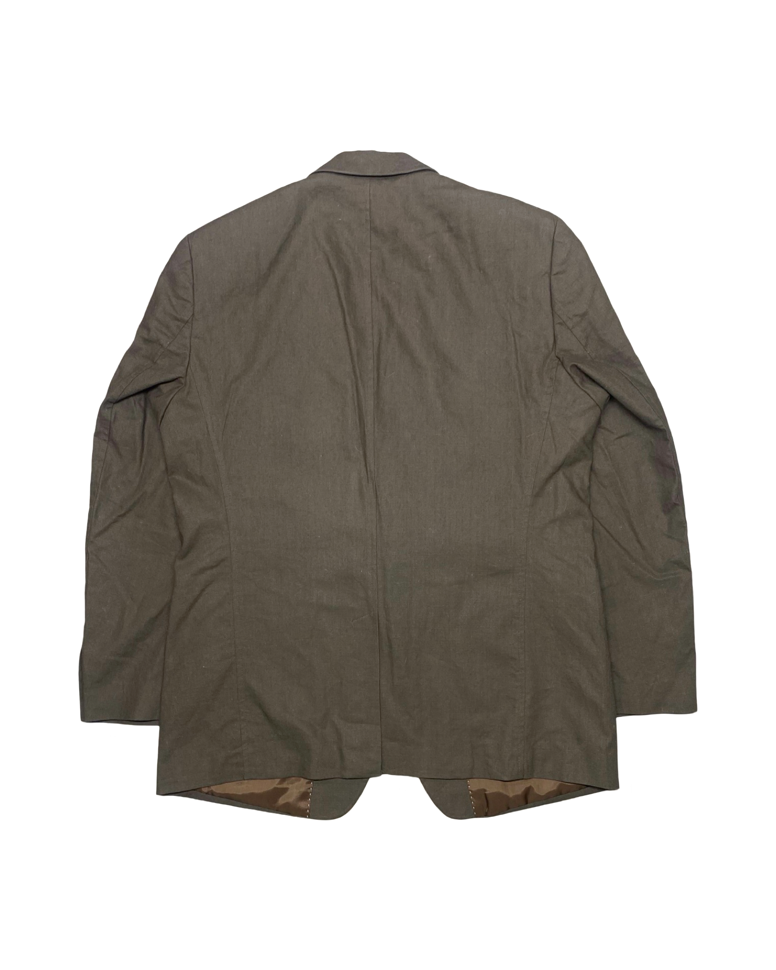 Biaggini Earthy Brown Linen Blazer | Size 54 | Large