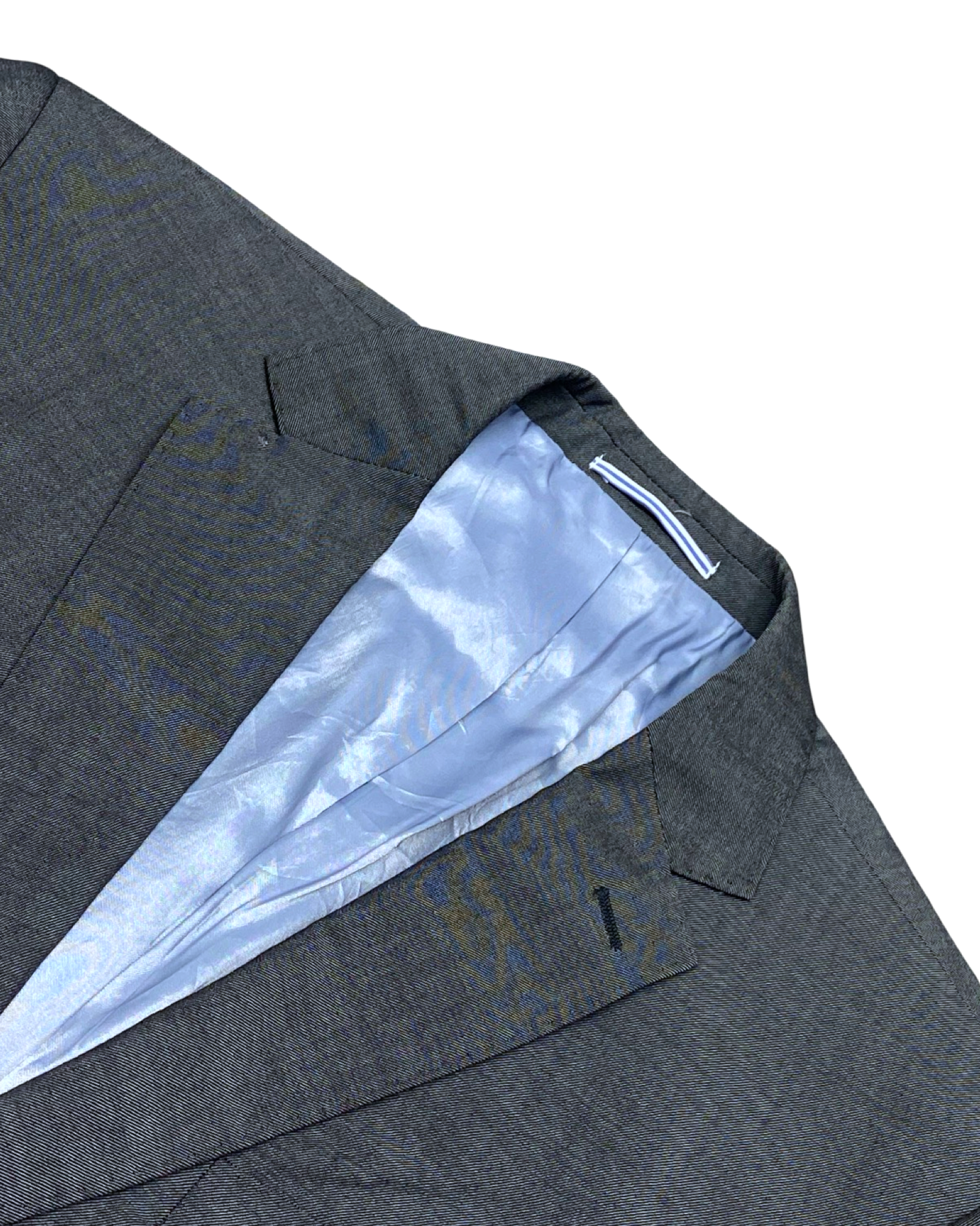 Calabria Grey Two-Button Blazer | Size Large