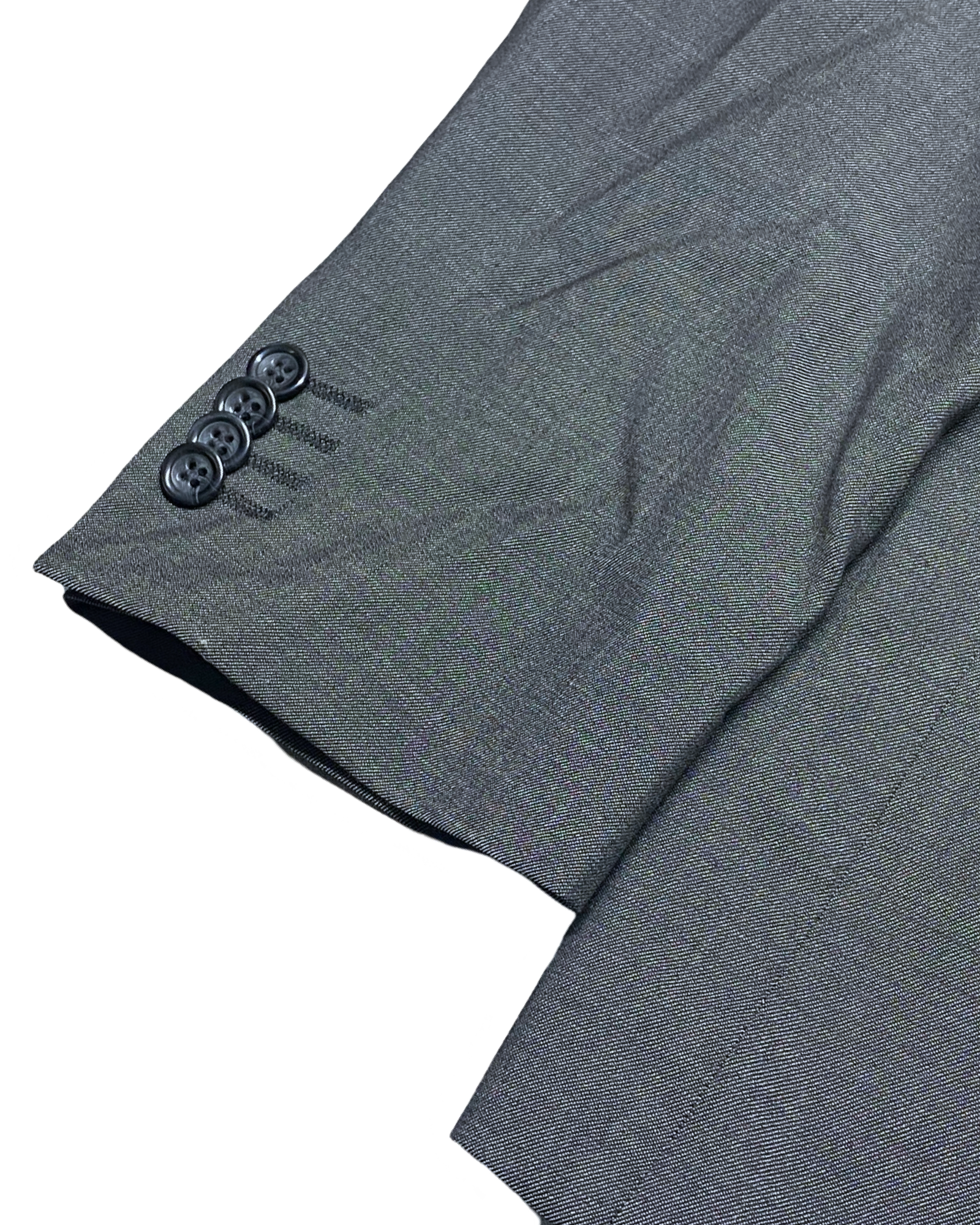 Calabria Grey Two-Button Blazer | Size Large