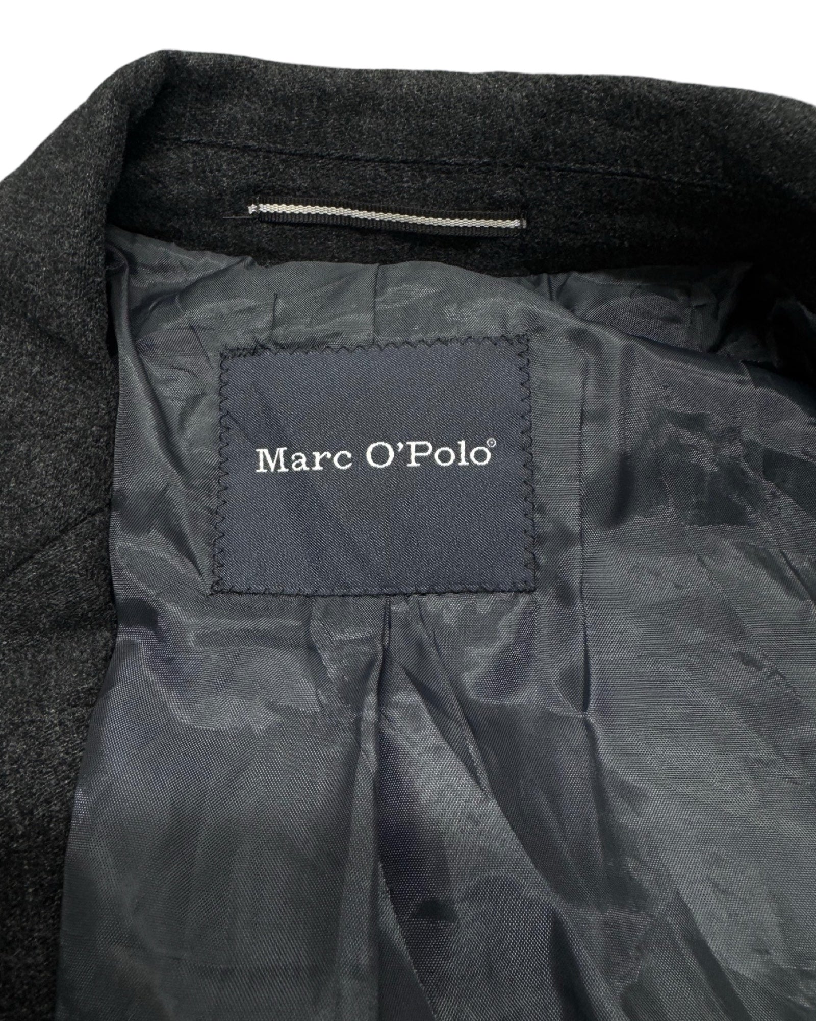 Marco Polo Grey Pinstripe Wool Blend Blazer | Size Medium/Large