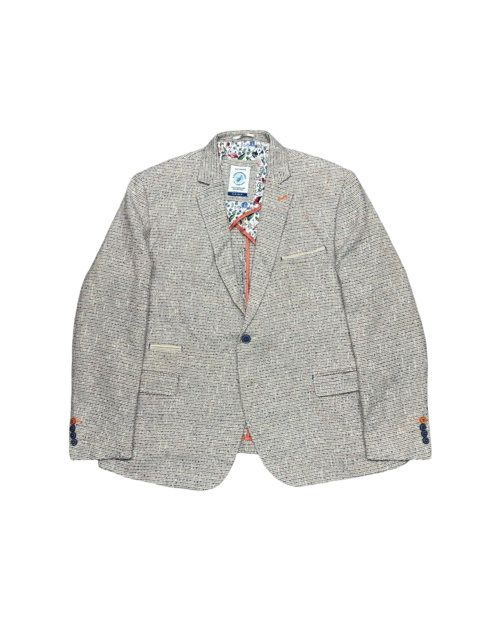 A Fish Named Fred Multi-Colored Knitted Blazer | Size Large