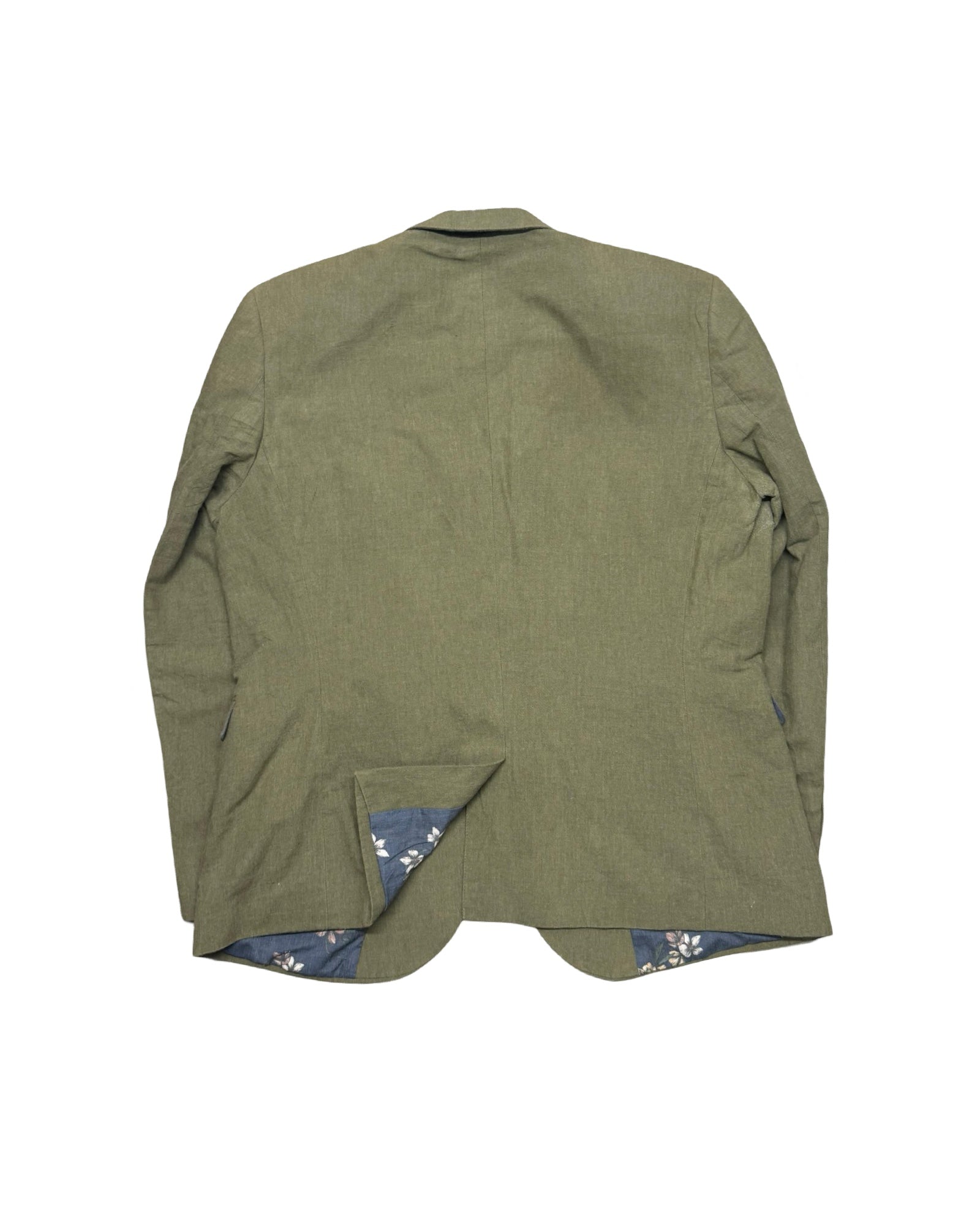 Next Green Textured Blazer | Size 46R (Medium/Large)