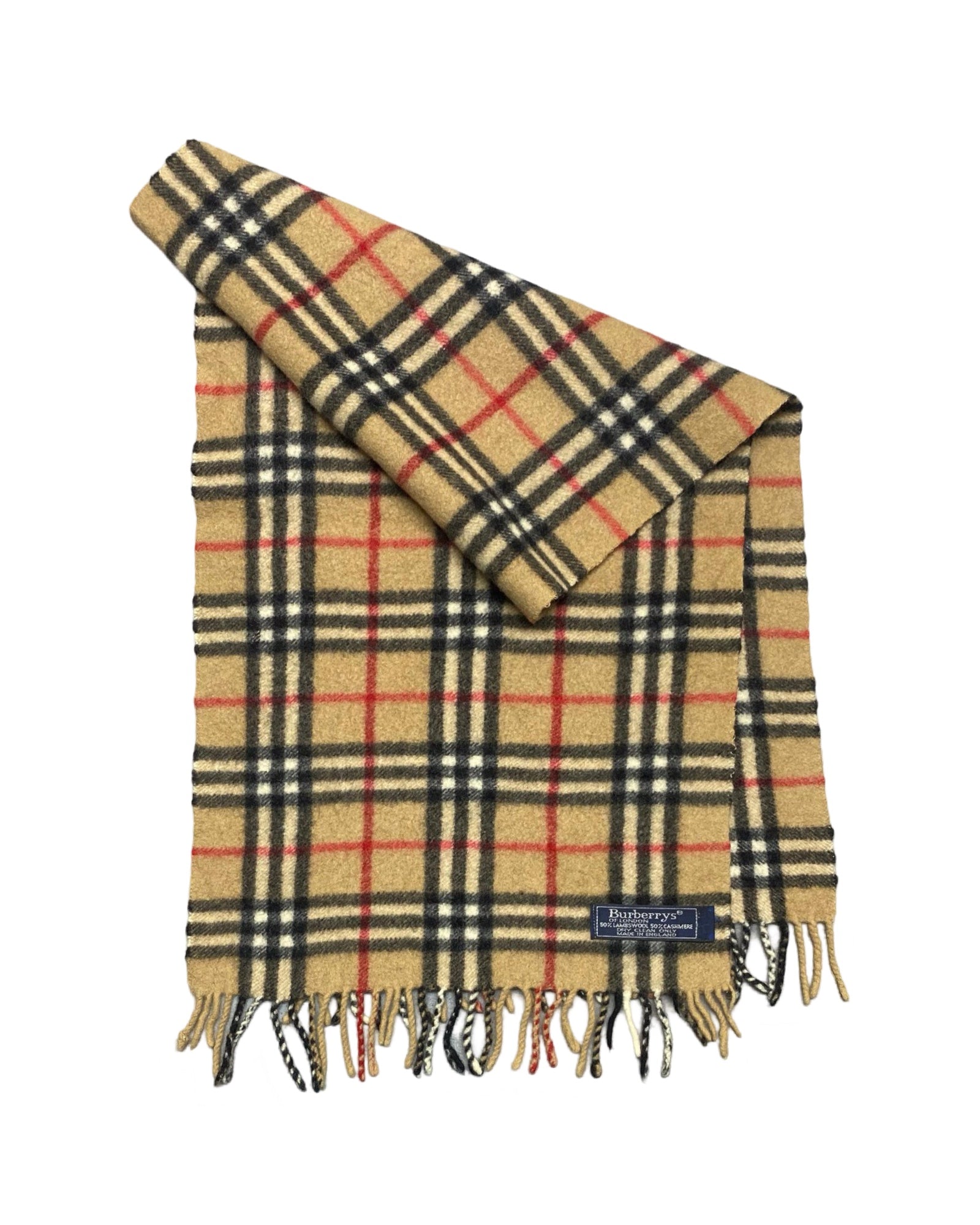 Burberry Vintage Check Scarf (0141) – Wool & Cashmere Blend